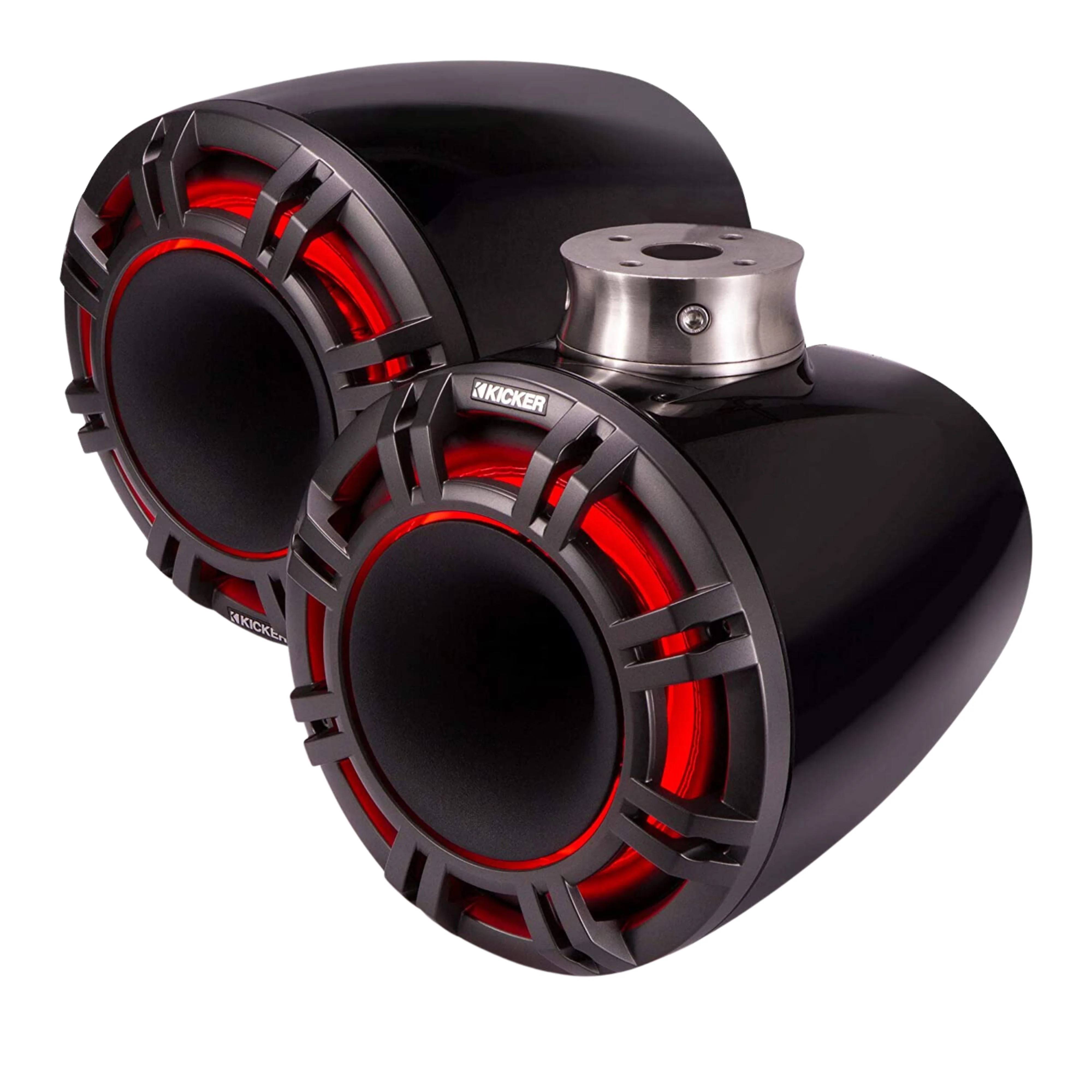 Kicker 11" 300 Watt RMS 4-Ohm HLCD Marine Wake Tower Speaker Pair 47KMFC11