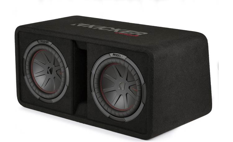 Kicker CompR Series 10" 800W RMS 2-Ohm Ported Subwoofer Enclosure - 48DCWR102 - Image 2