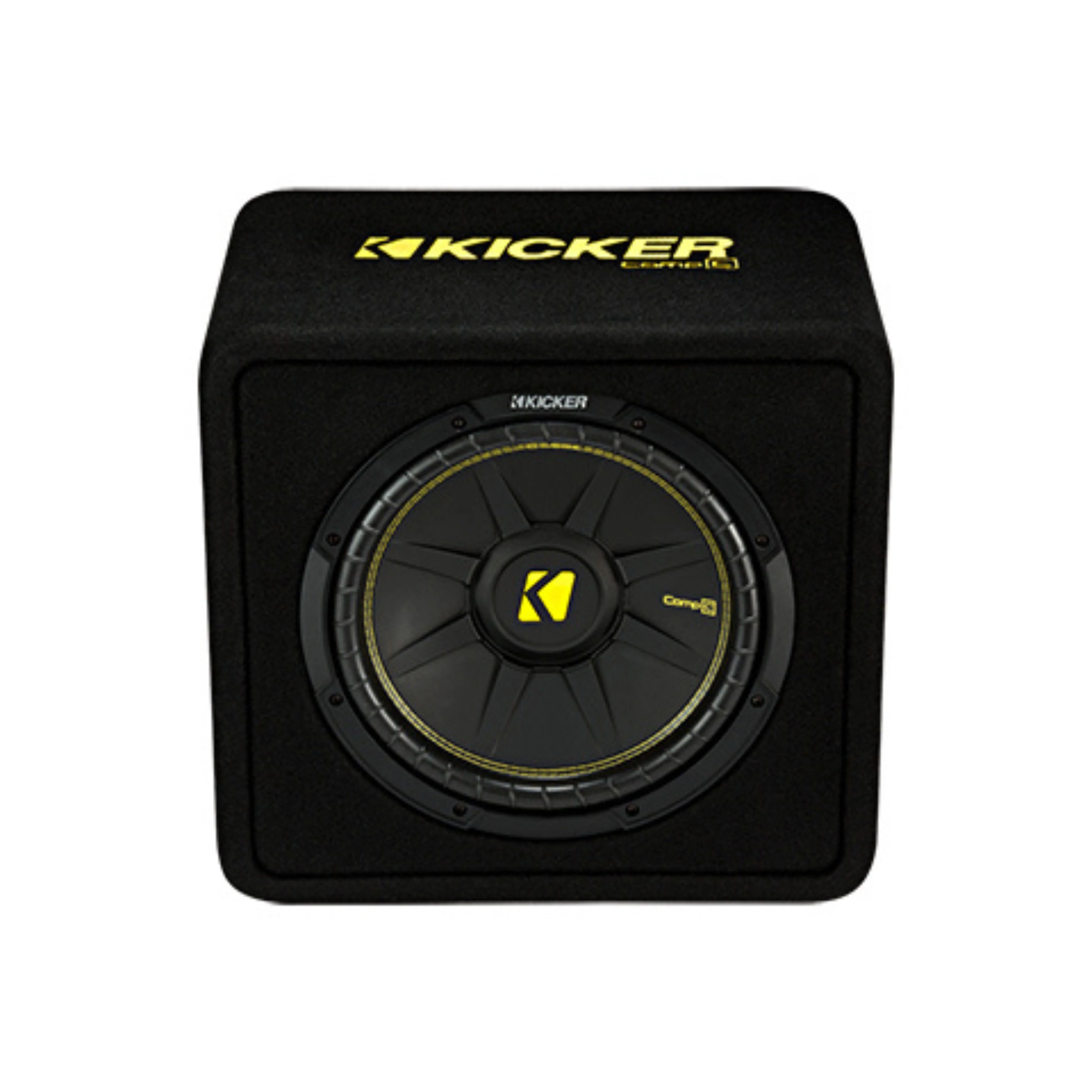 Kicker CompC Series Single 12" 300W RMS 2-Ohm Loaded Subwoofer Enclosure - 44VCWC122