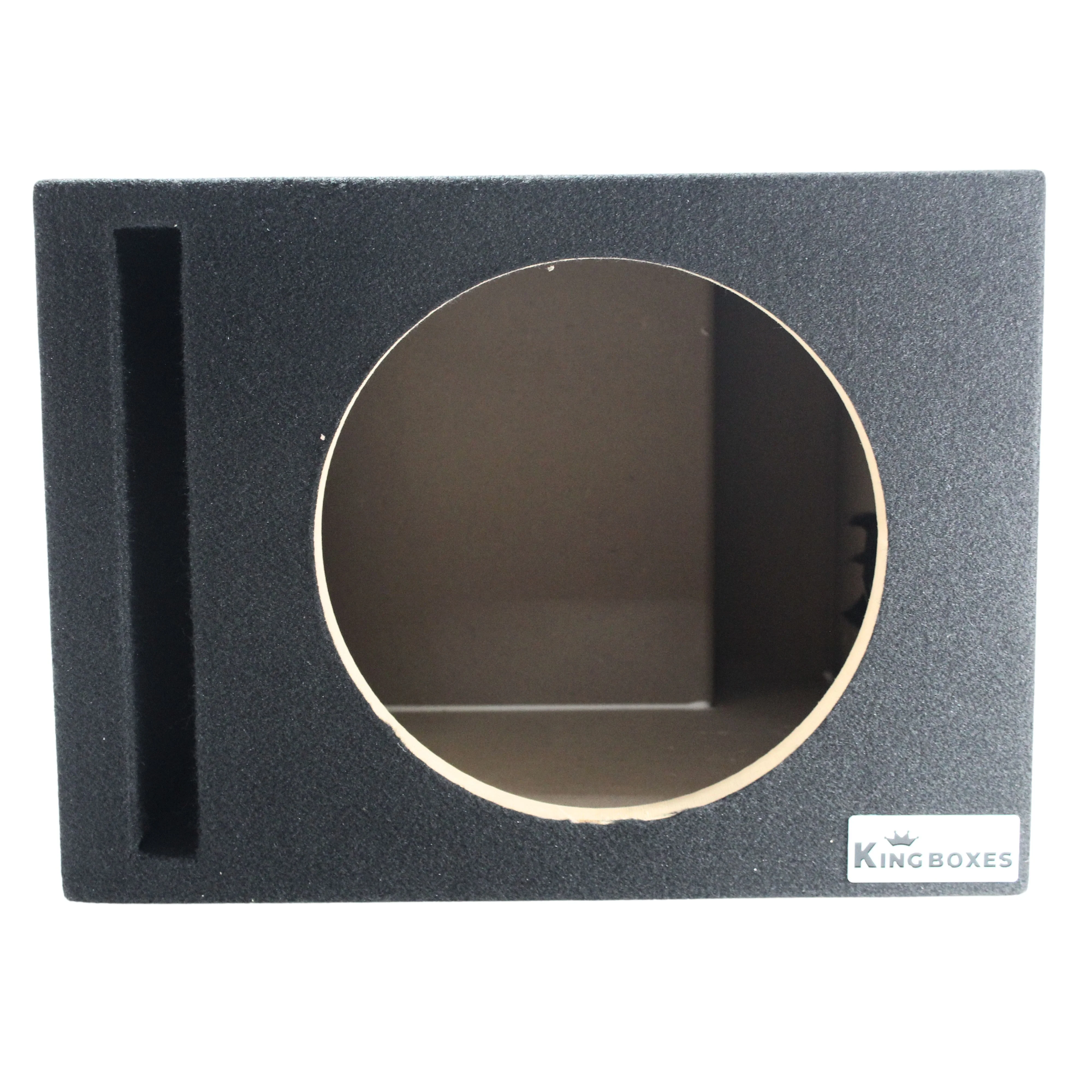 King Boxes 10" Single Ported Carpeted Universal Subwoofer Box S10V - Image 3