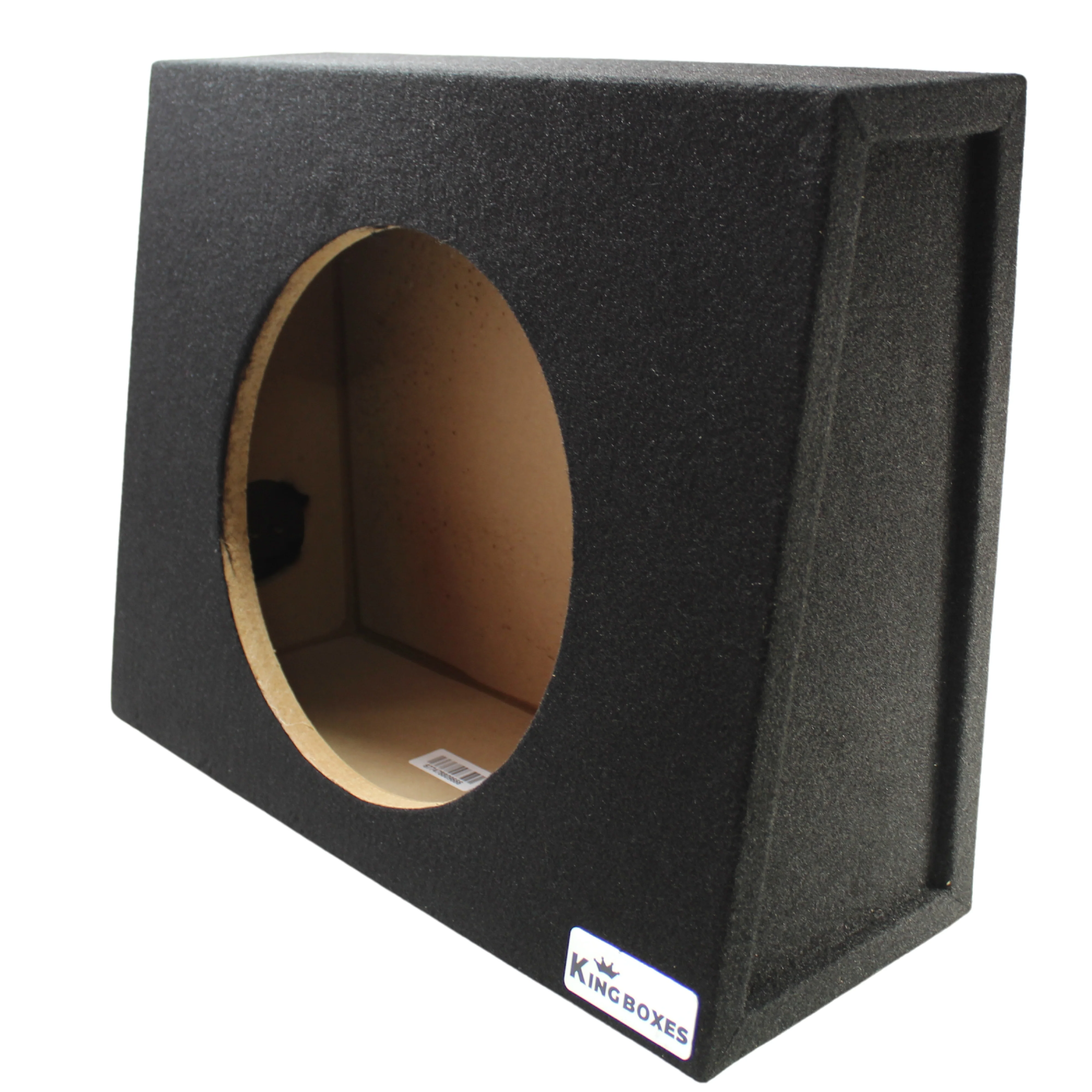 King Boxes 12" Single Sealed Wedge Style Carpeted Truck Subwoofer Enclosure - Image 2