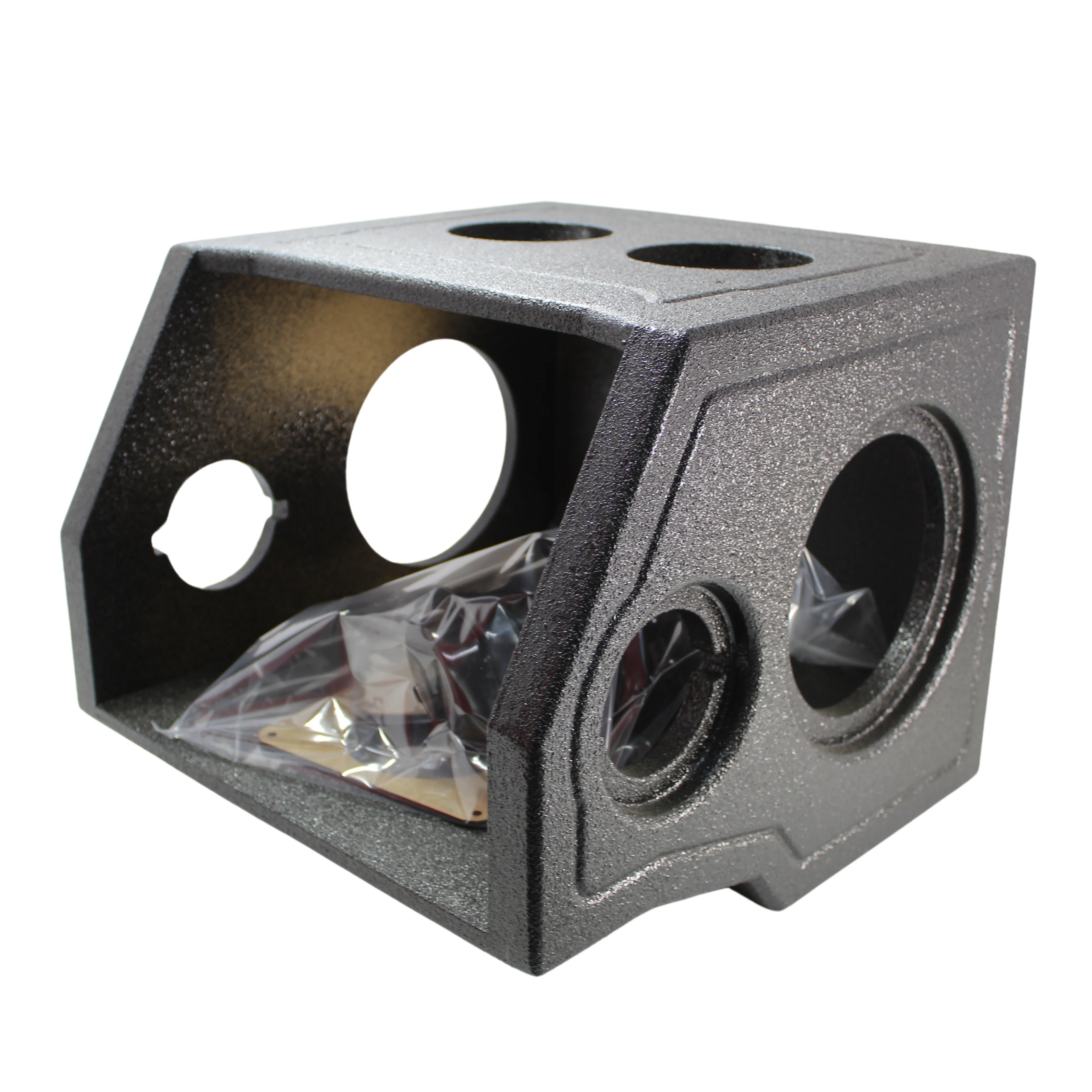 King Boxes Mini 04-08 Ford (2) 6.5" (2) 1" Tweeter Sprayed Center Console - Image 2