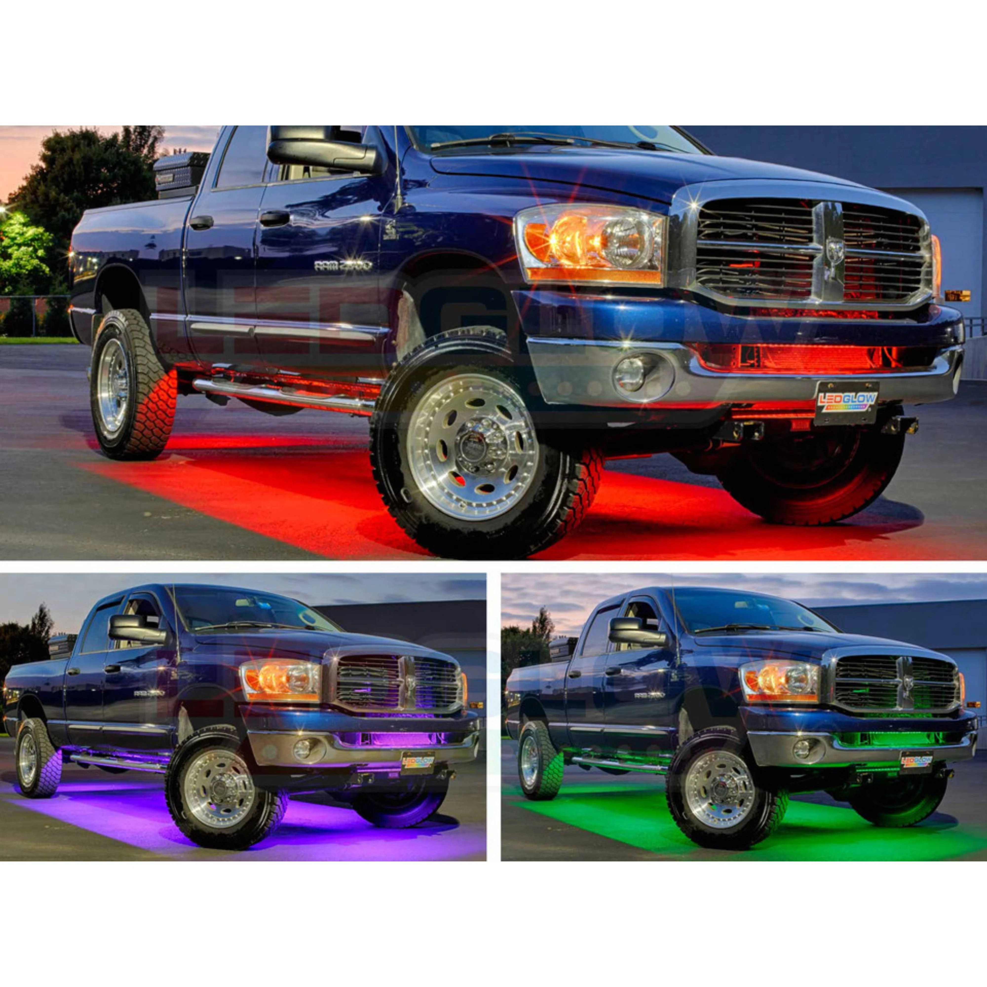 LEDGlow 6pc Million Color Wireless LED Truck Underbody Lighting Kit 3528 LEDs - Image 6