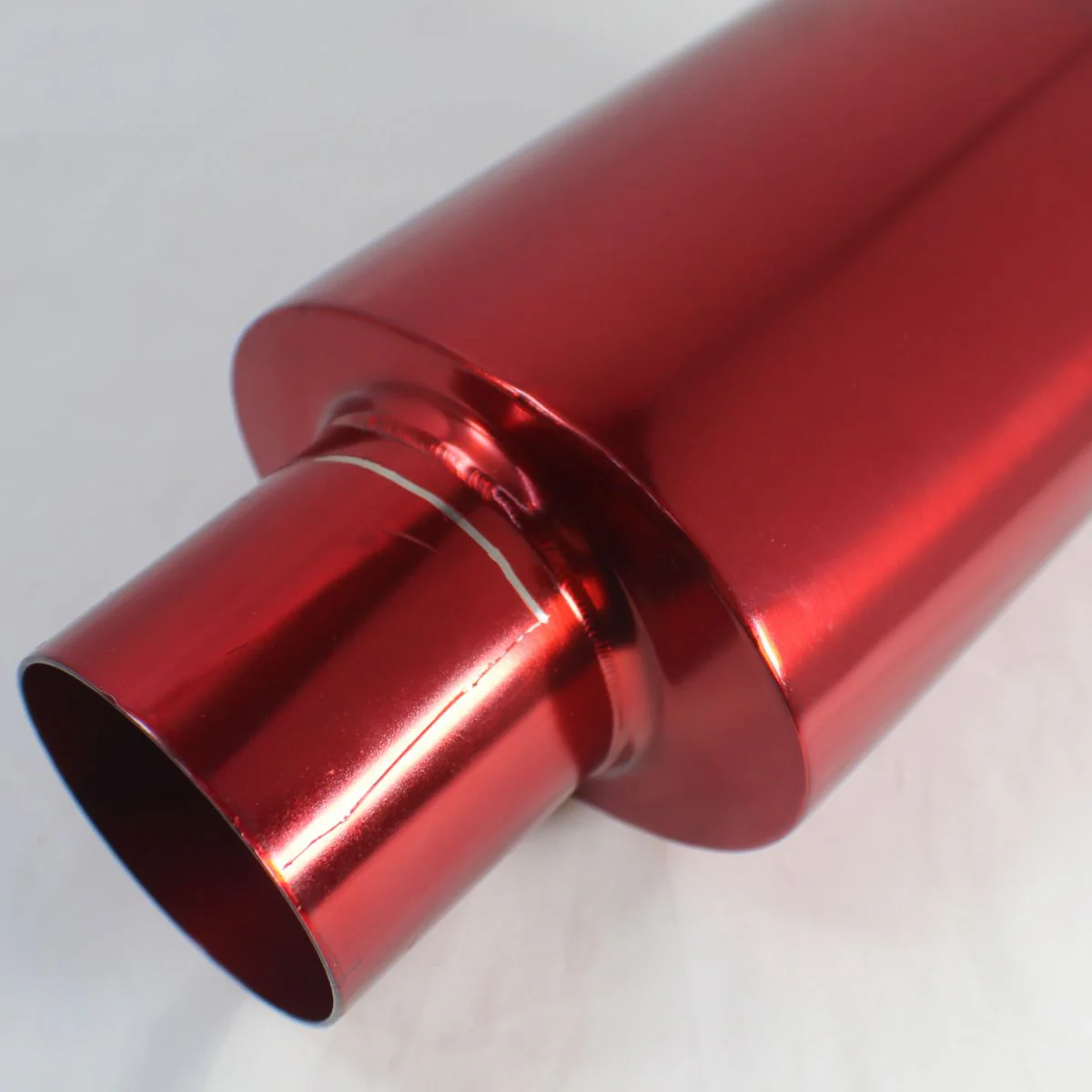 Mach-Speed Stainless Steel Exhaust Tip Slant Cut Rolled Edge Powder OPEN BOX - Image 2