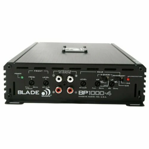Massive Audio Blade 4 Channel Amplifier Class A/B 1000W 2 Ohm Stable BP1000.4-V2 - Image 2