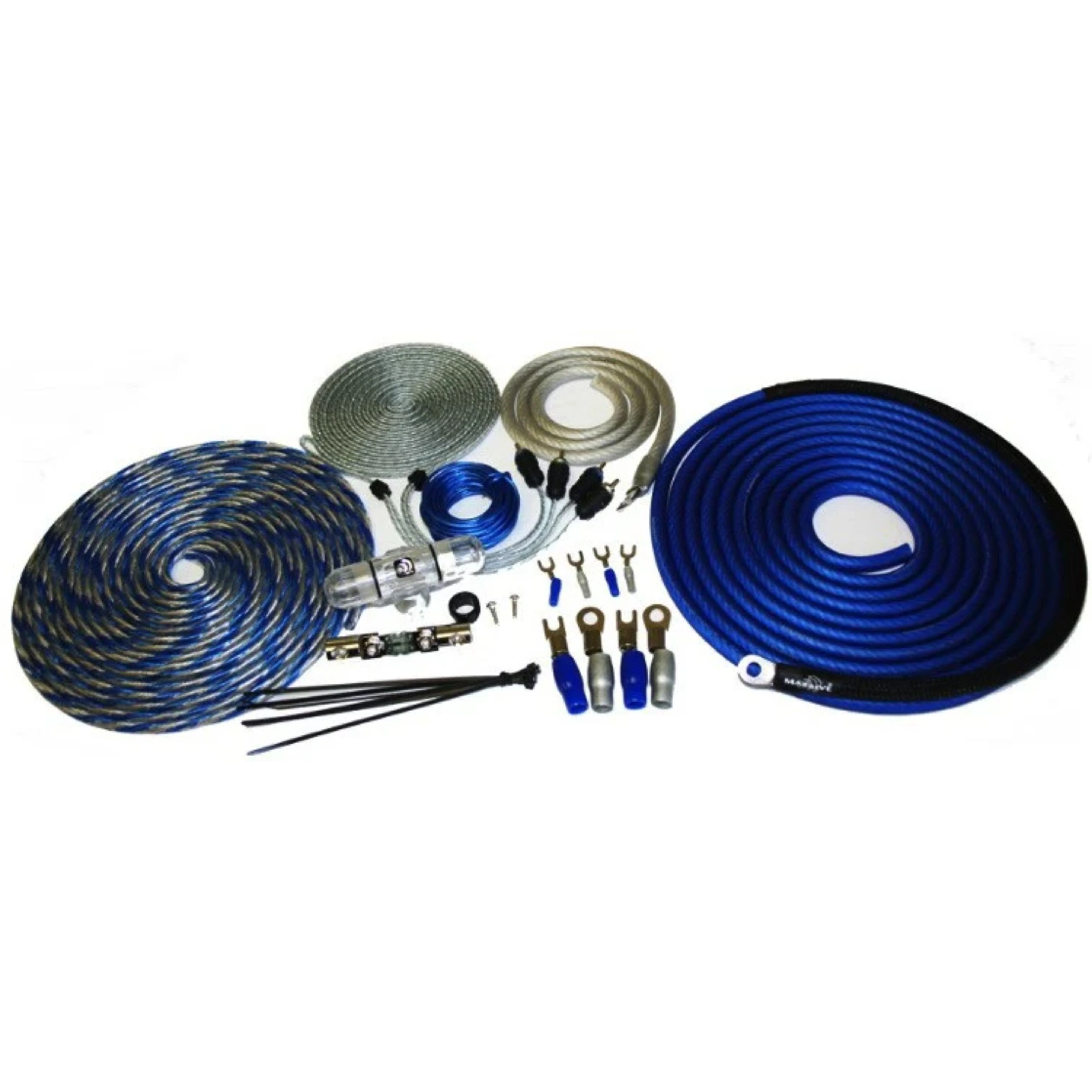 Massive Audio Full 0AWG Silver Tinned 100% O2 Free Pure Twisted Copper Wire Kit - Image 2