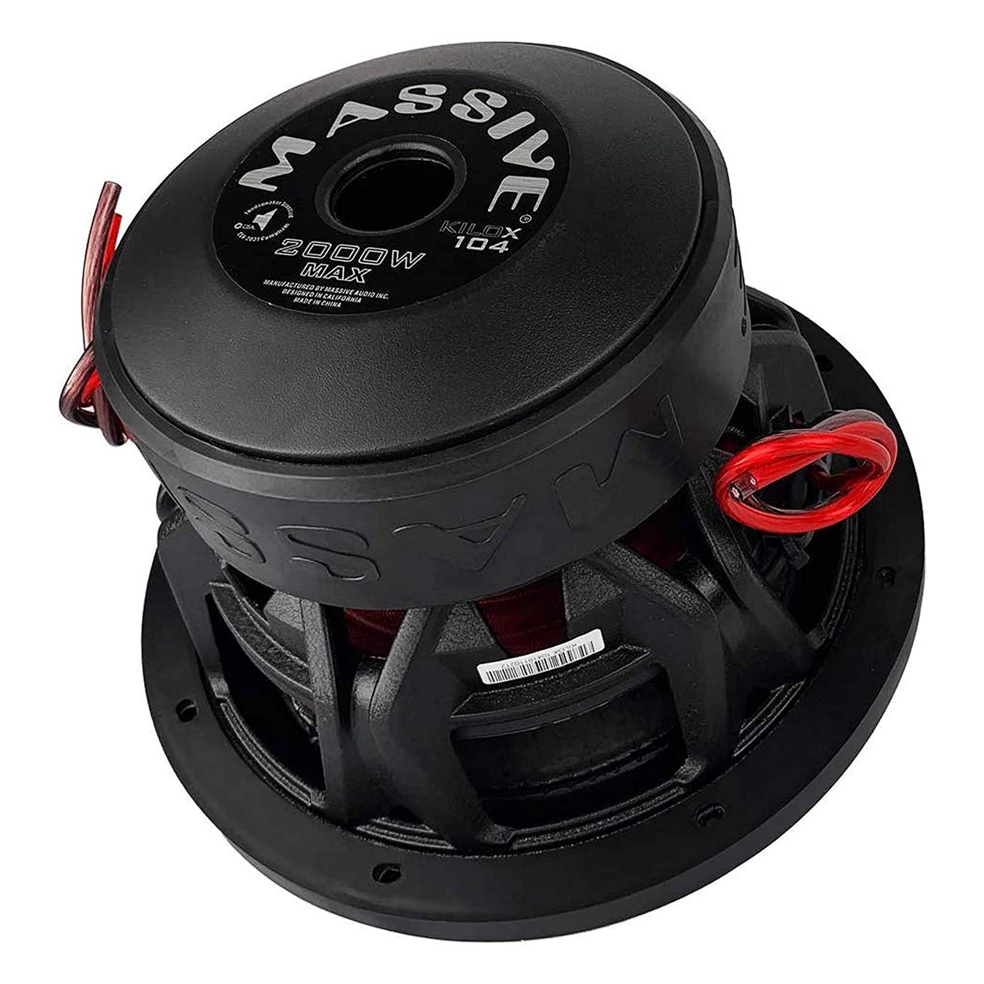 Massive Audio 10" 2000 Watt Subwoofer Dual 4 Ohm Voice Coil KILOX104 - Image 4