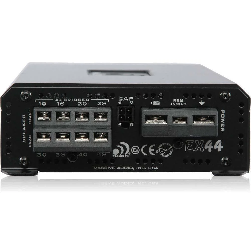 Massive Audio Nano Edge 4Channel Amplifier 800W Class AB Full Range SQ EX44 - Image 4