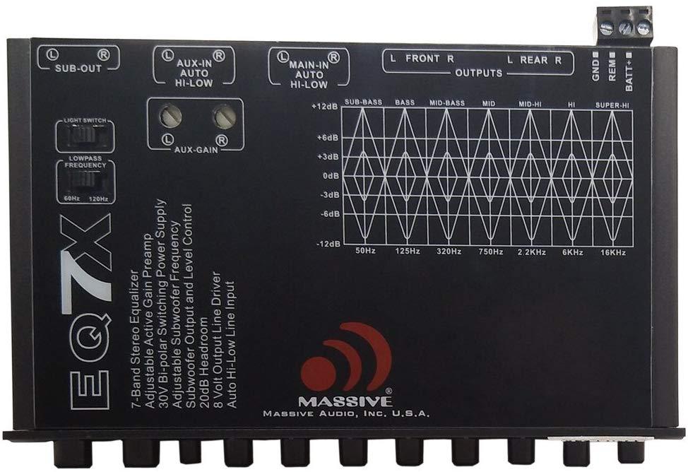Massive Combo 7 Band Graphic Equalizer EQ7X + 3 Way Electronic Crossover TRI-XO - Image 4