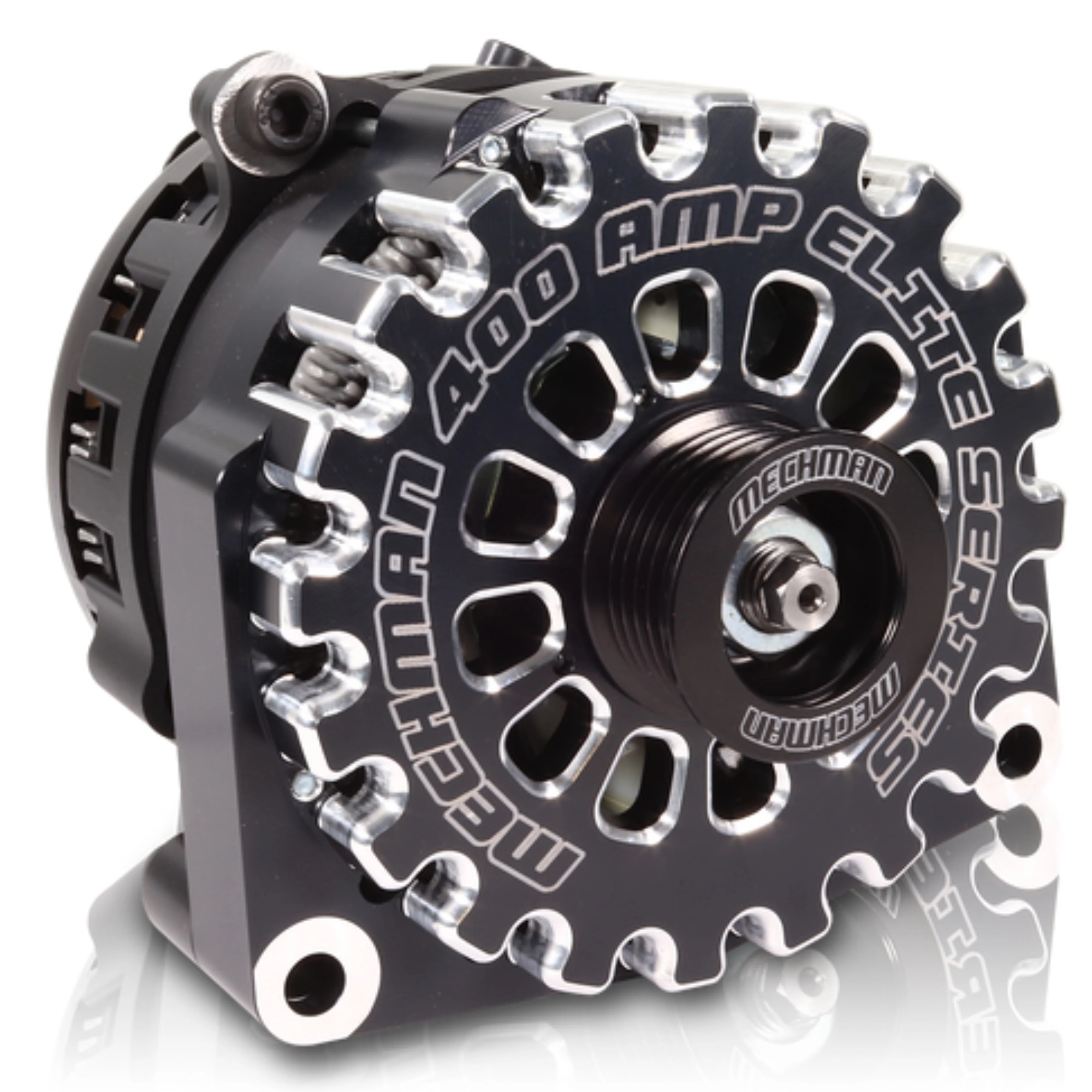 Mechman E-Series 400 Amp Black Alternator For 2005 - 2013 GM 6.0L Truck