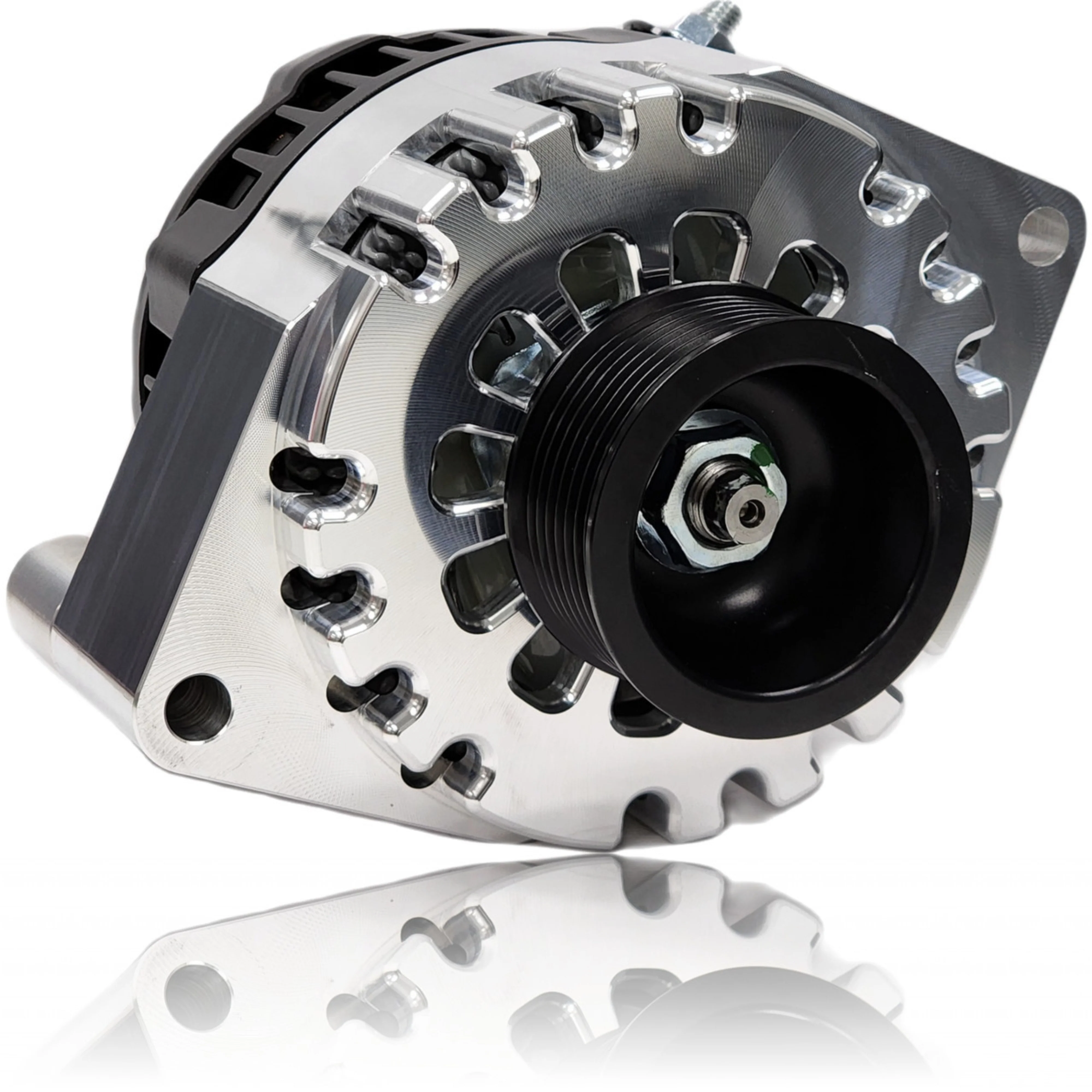 Mechman S-Series Billet 240 Amp Alternator For 2003 - 2004 Ford Cobra B8304240M