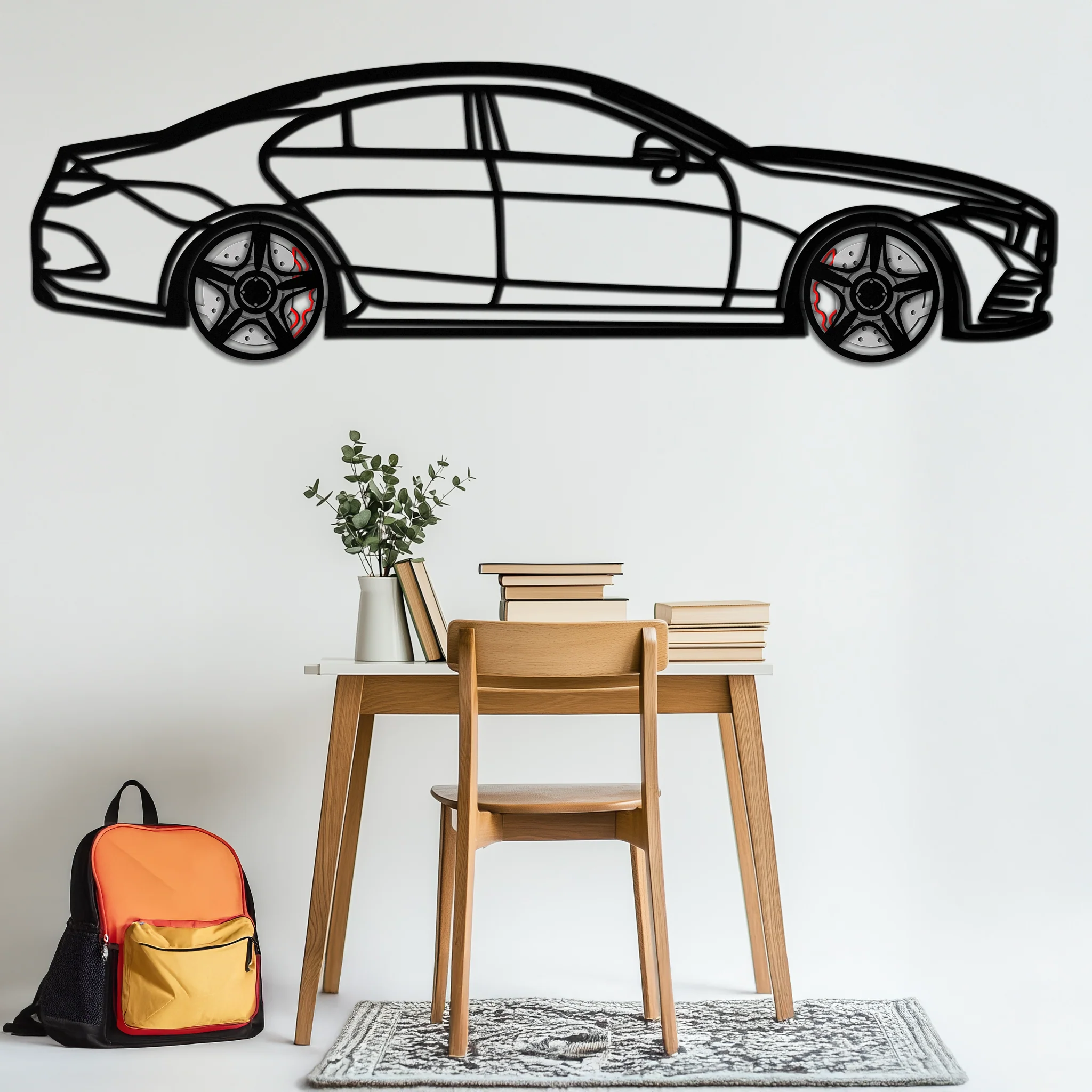 Mercedes CLS Metal Car Wall Art β Rotating Wheels β’ Luxury Automotive Decor Gift - KAFMEKA077 - Image 7