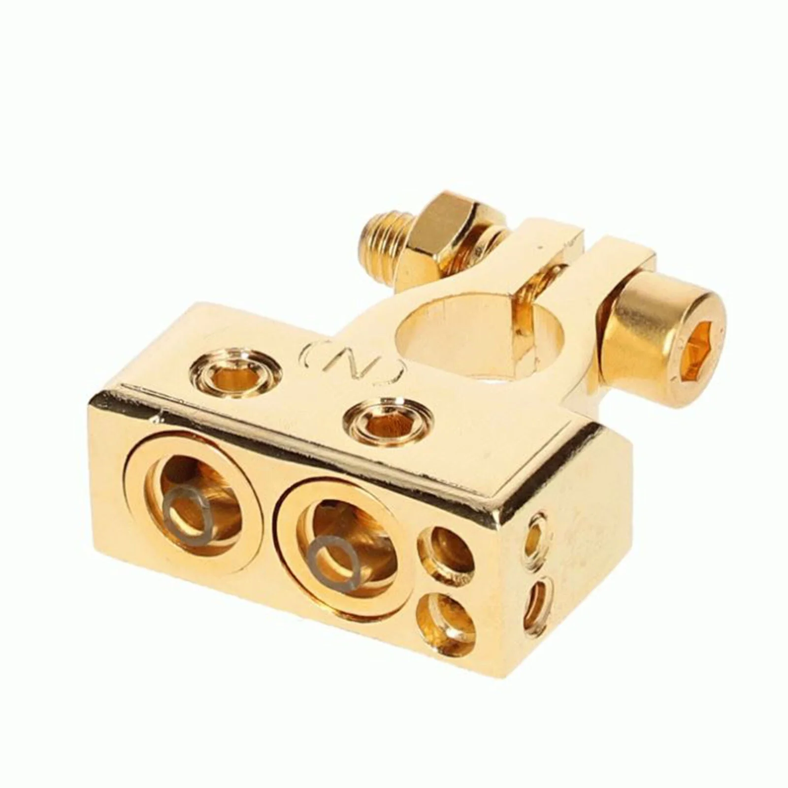 Metra Pro Series 24K Gold Plated Negative Battery Terminal 1/0 or 4AWG to 8AWG - Image 2