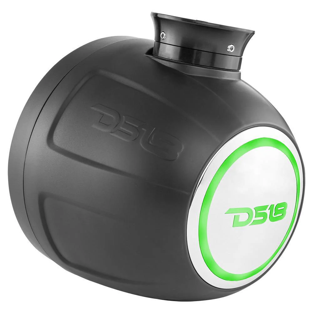DS18 8" 375W Marine Pod Pair of Black Speakers with Integrated LED NXL-PS8BK - Image 3