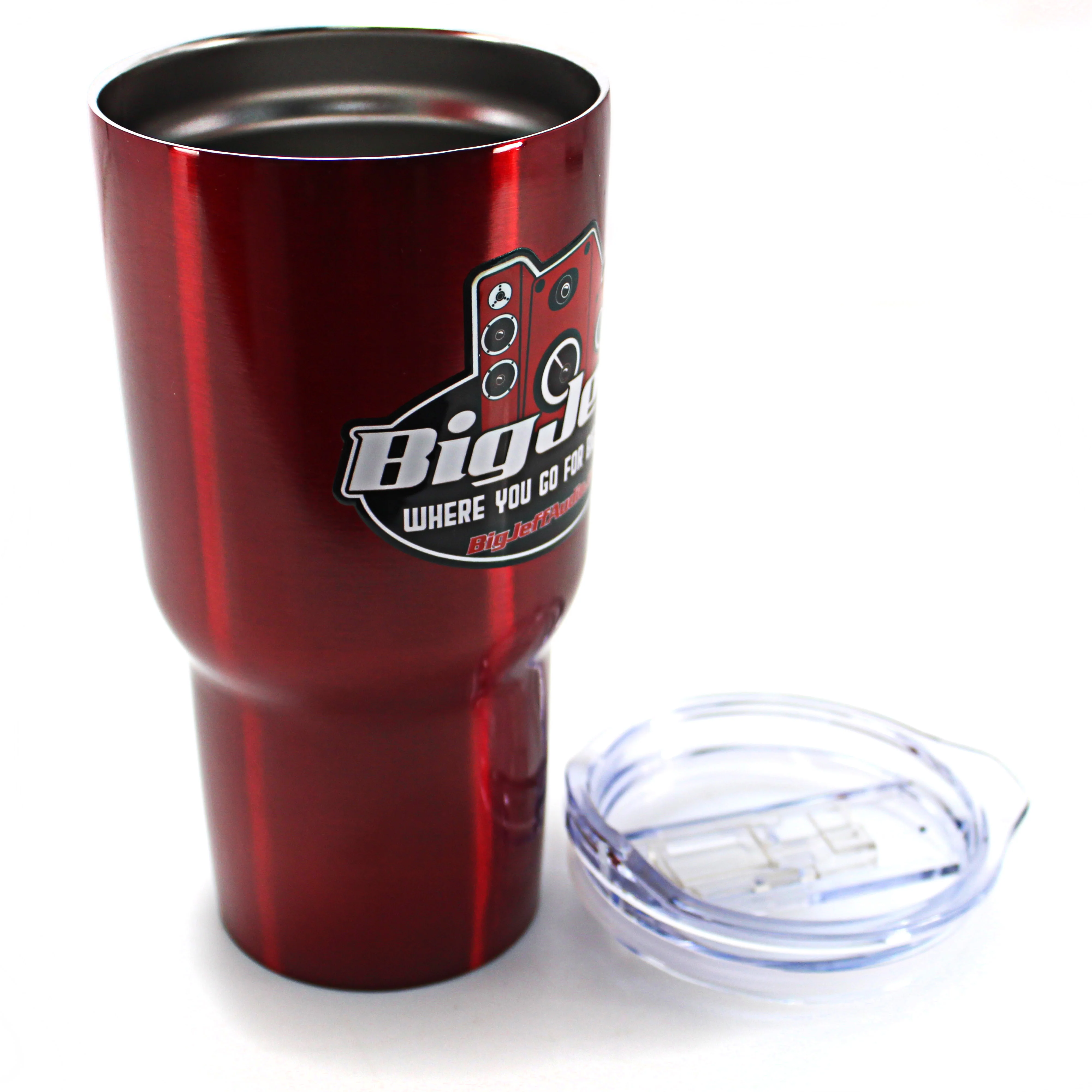 Official Big Jeff Audio 30oz Vacuum Insulated Stainless Steel Tumbler with Logo - Image 3