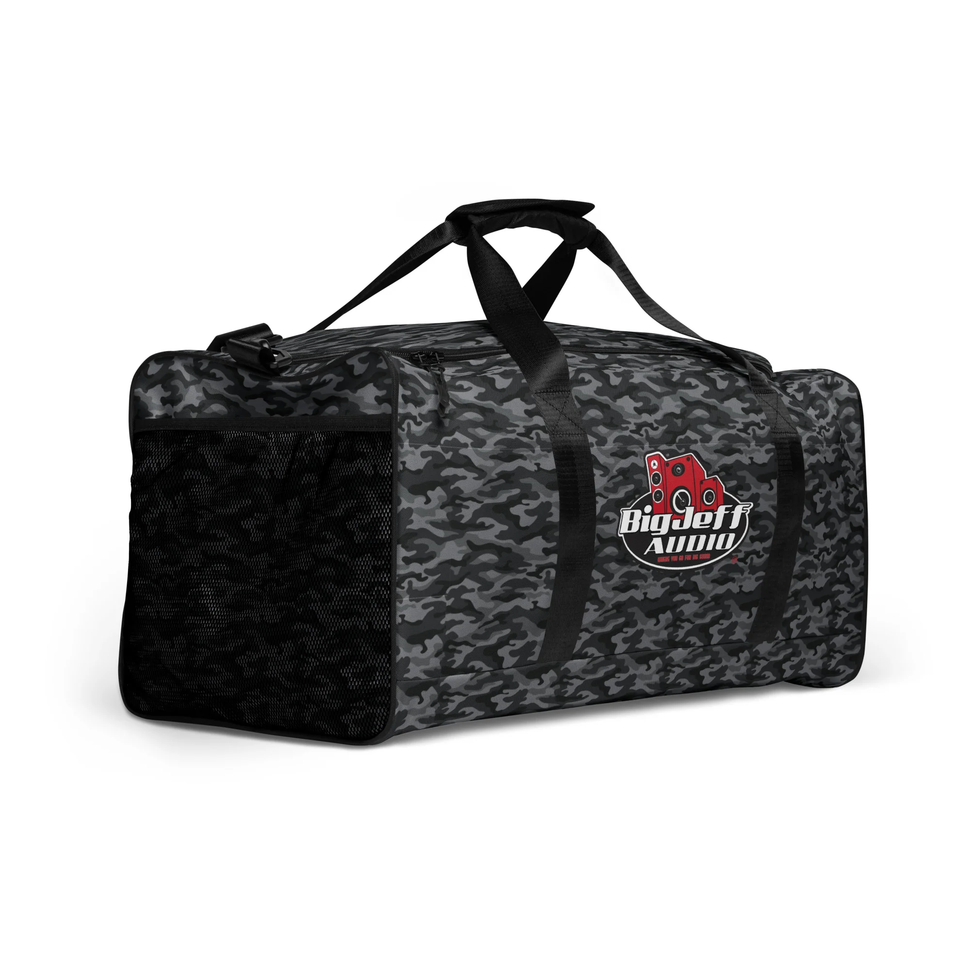 Official Big Jeff Audio Camo / Logo Duffle Bag - Image 5