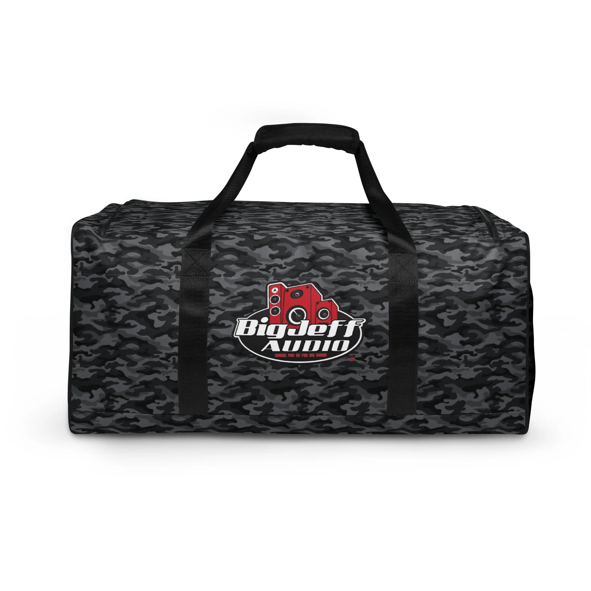 Official Big Jeff Audio Camo / Logo Duffle Bag - Image 7
