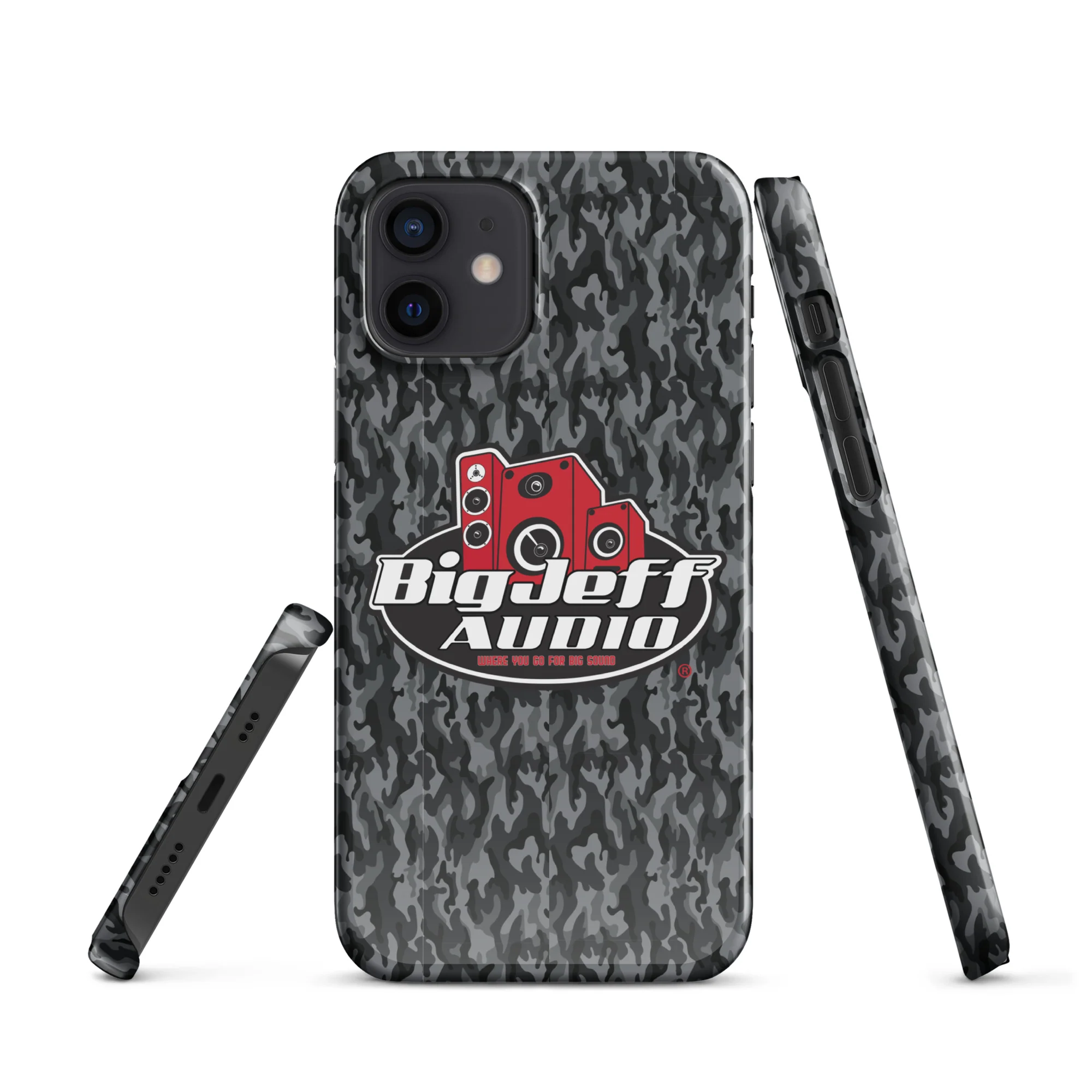 Official Big Jeff Audio Glossy/Matte Camo iPhone Case - Image 10