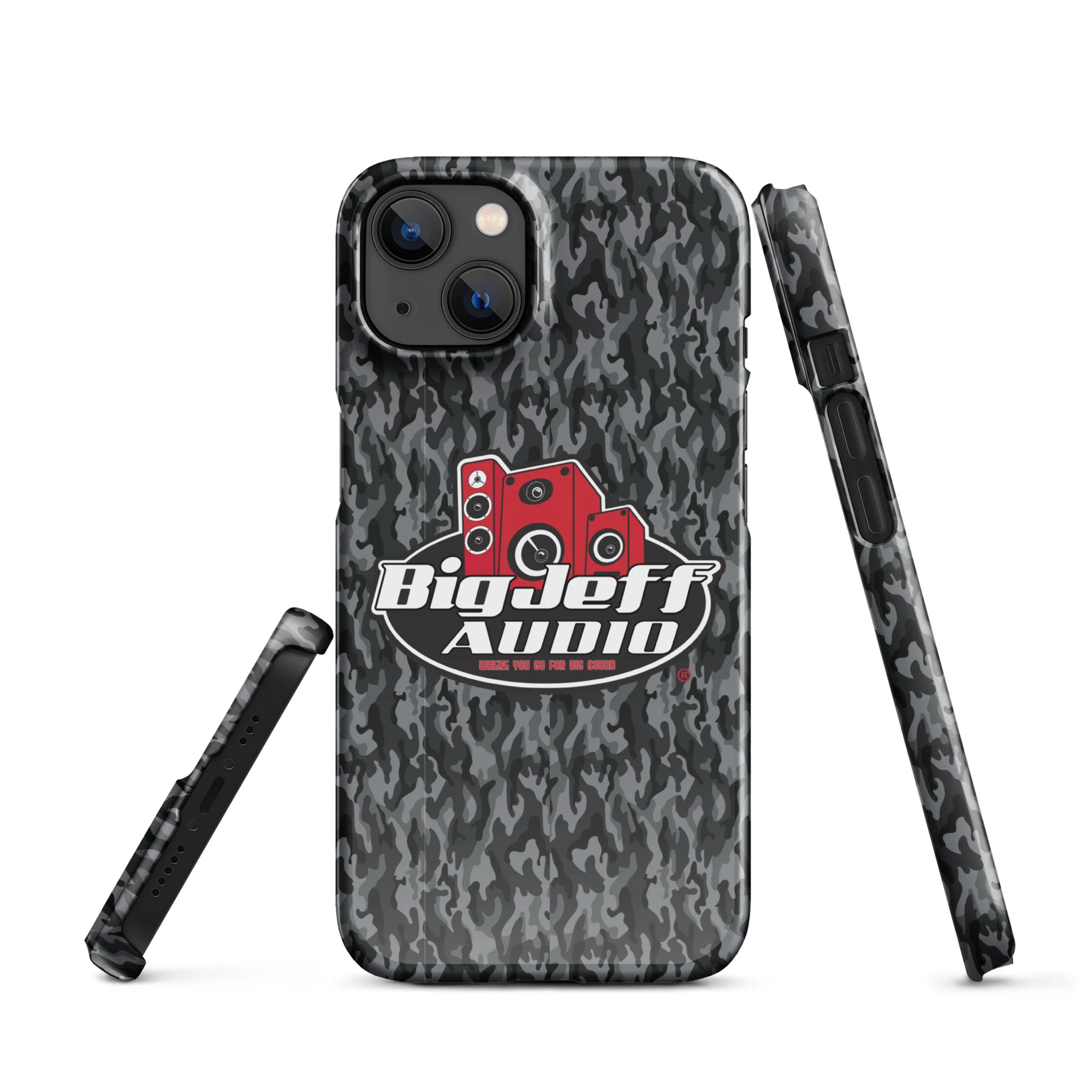 Official Big Jeff Audio Glossy/Matte Camo iPhone Case - Image 18