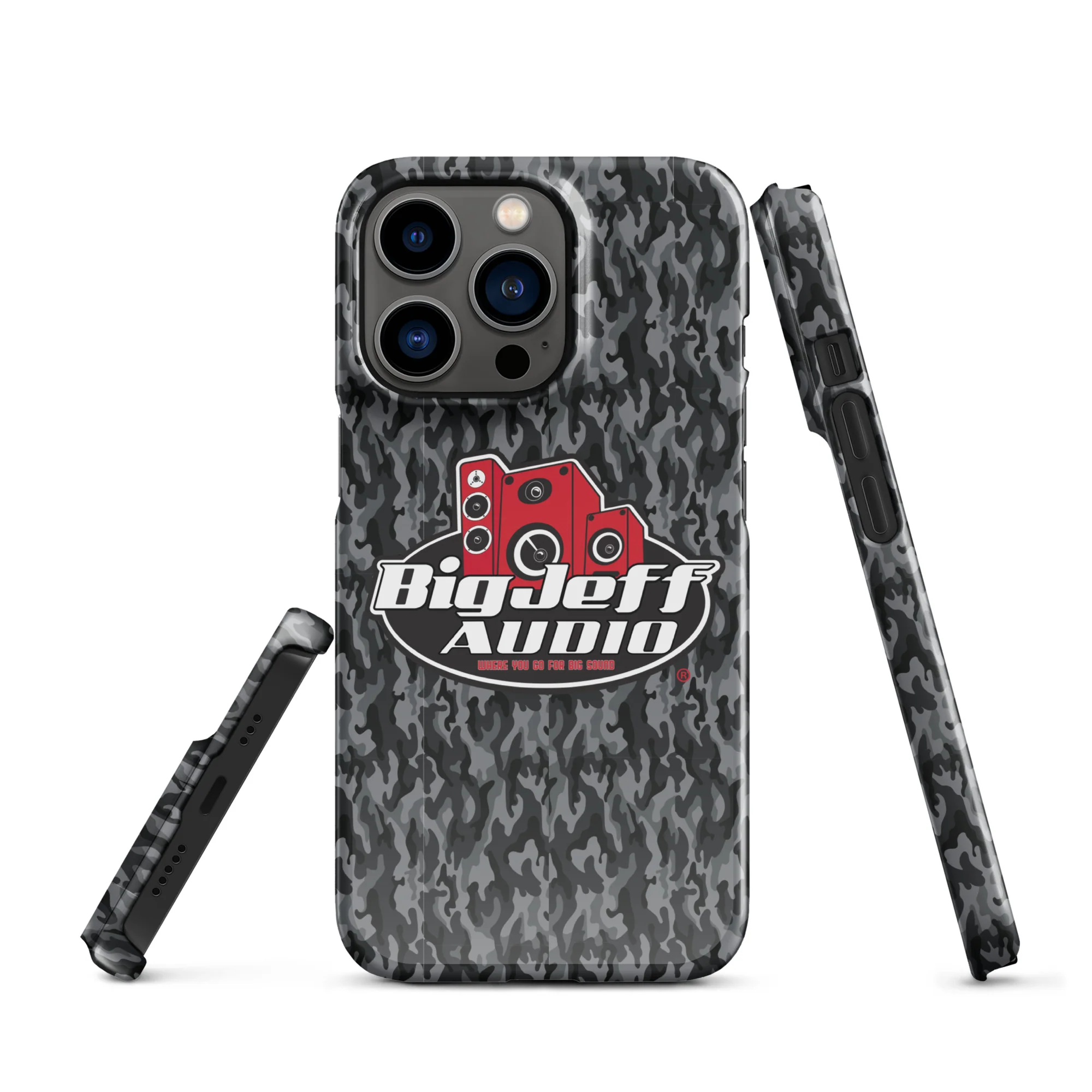 Official Big Jeff Audio Glossy/Matte Camo iPhone Case - Image 20