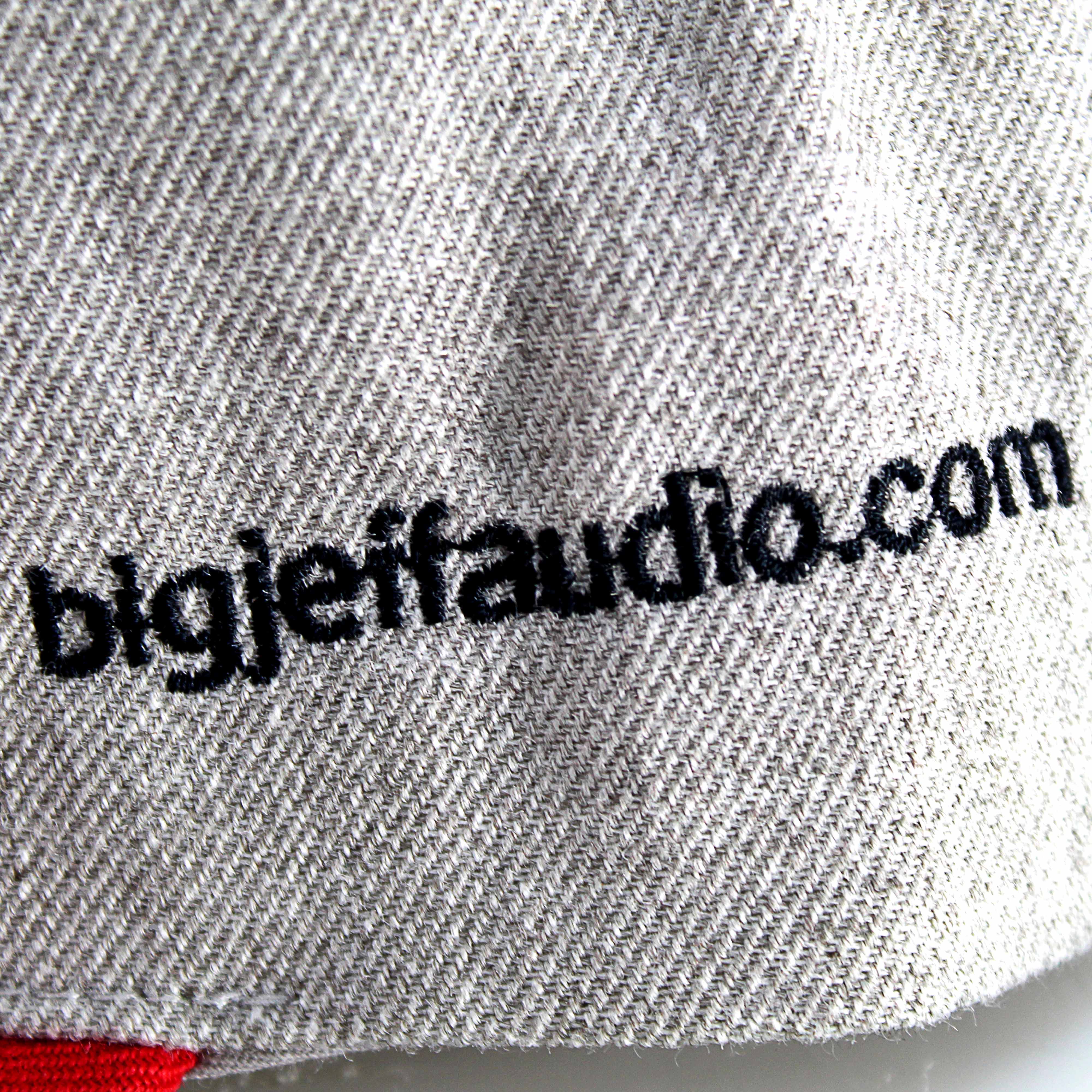 Official Team Big Jeff Audio Hair Tricks Snapback Hat Gray - Image 4