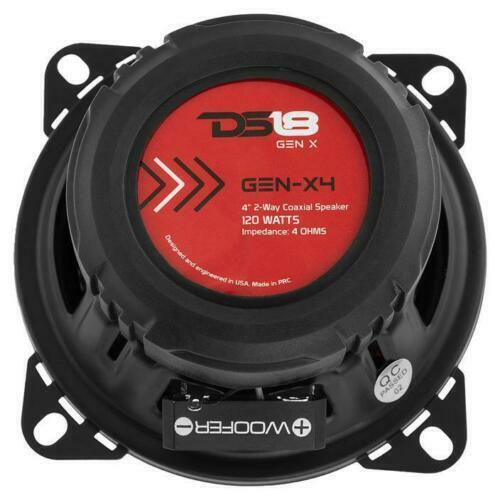 2x 4" 2-Way Coaxial Speaker 240 Watts Dome Tweeter 4 ohm DS18 GEN-X4 Series - Image 7