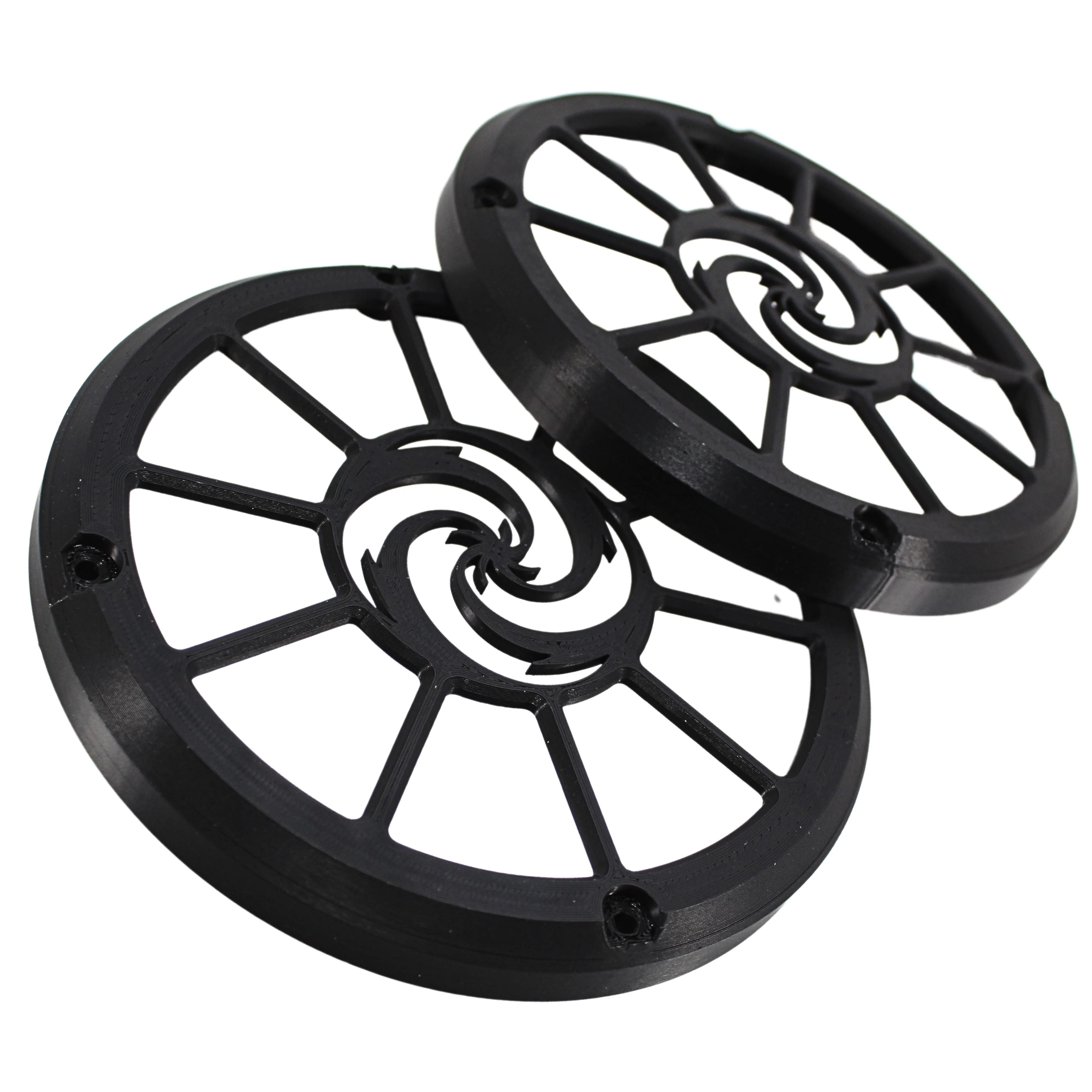 Pair of 6.5" Black Galeforce Logo 3D-Printed Speaker Grills for F-3 and G3 Series