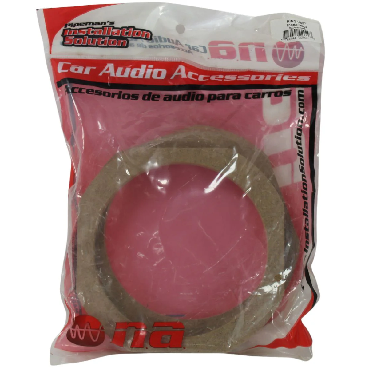 Audiopipe Universal 5.25" MDF Wood Speaker Rings (Pair) RING-H537 - Image 4