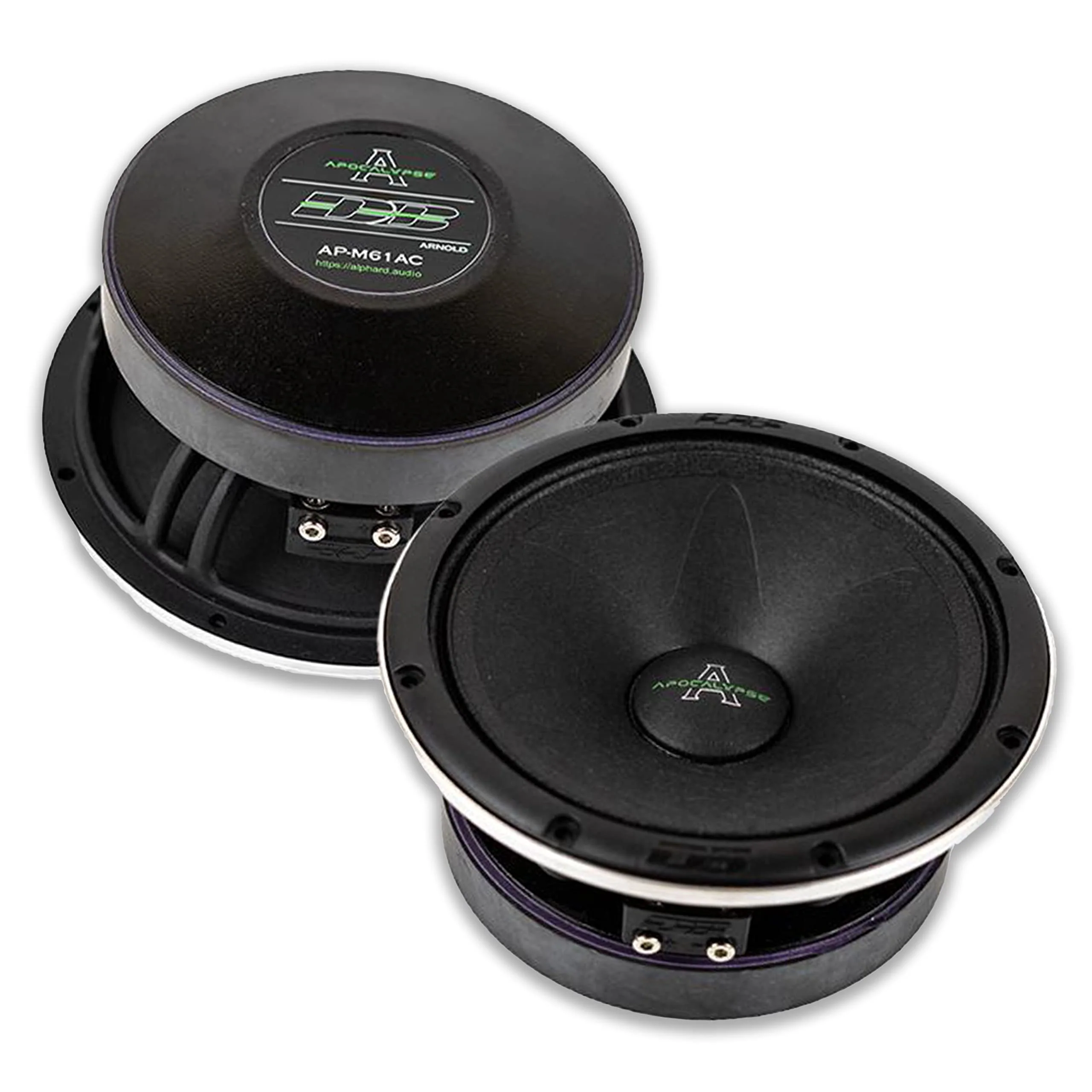 6.5" 180W RMS 4-Ohm Mid-Range Speaker Set Deaf Bonce Apocalypse Series AP-M61AC