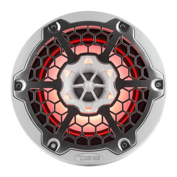 Pair of DS18 HYDRO White 6.5" 600W 4 Ohm 2-Way Marine Speakers RGB NXL-6M - Image 2
