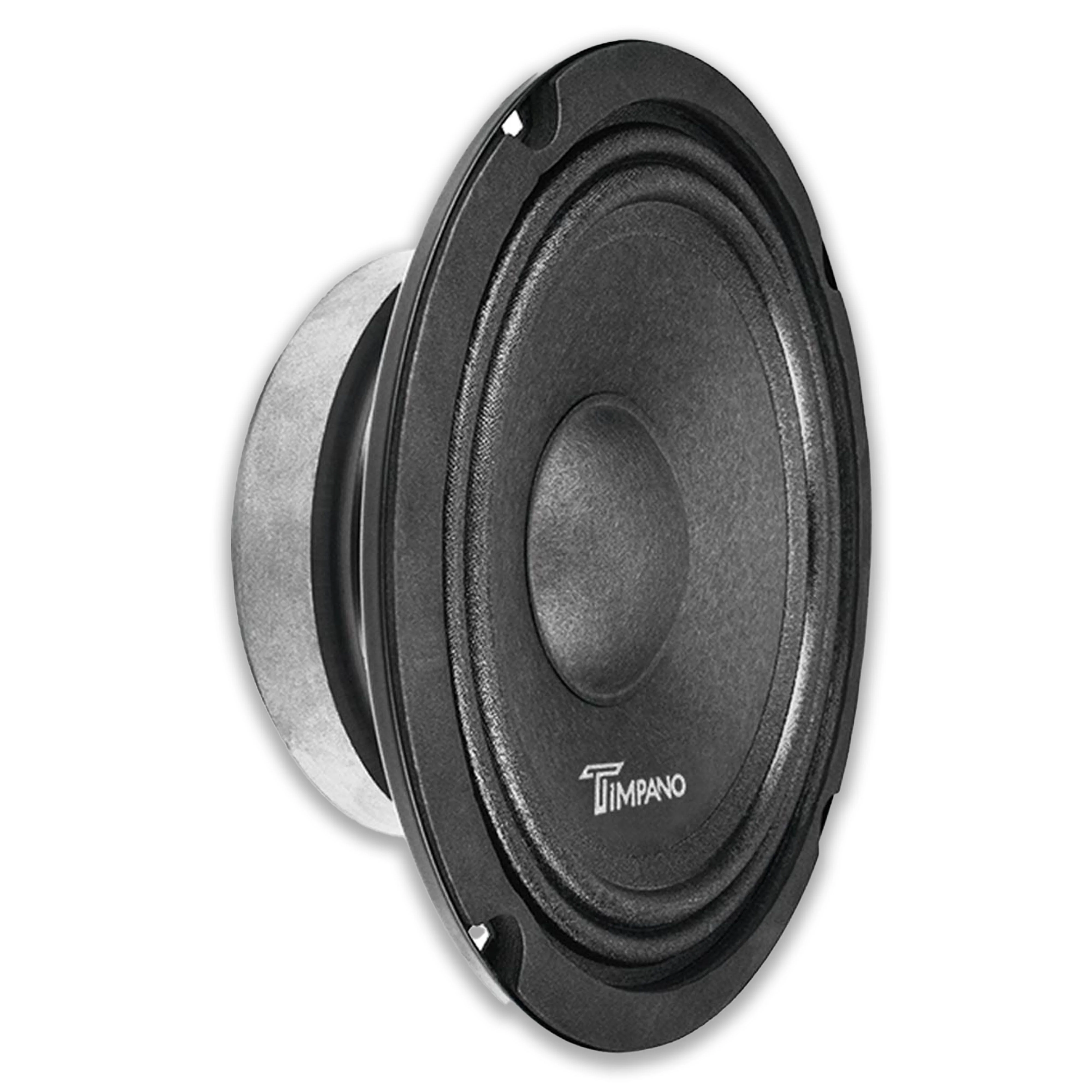 Pair of Timpano 6.5 Mid Bass Speakers w/ Black Bullet Super Tweeters 640W 4 Ohm - Image 2