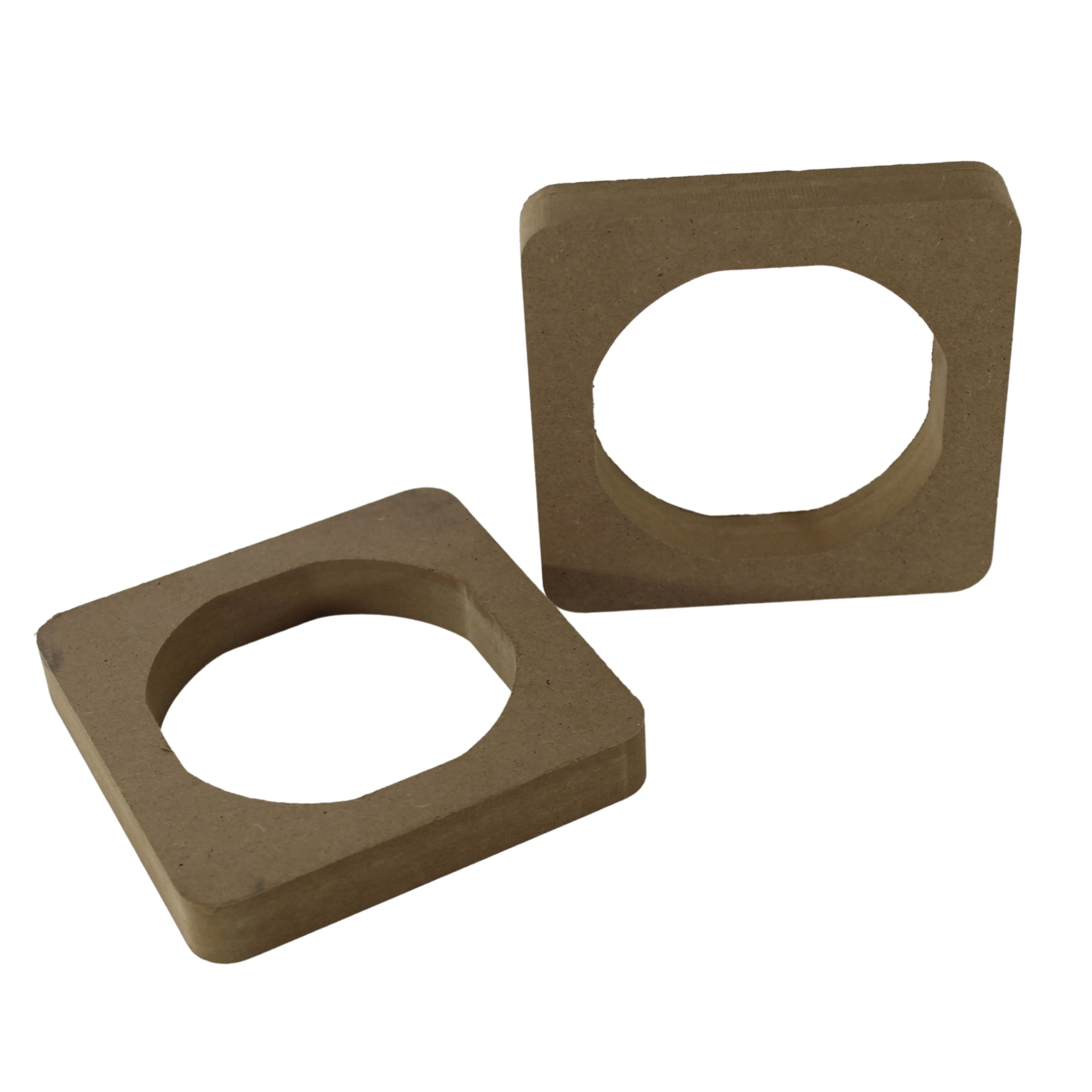 Pair of Universal MDF Wood 4.5 inch Speaker Spacer Rings - Image 2