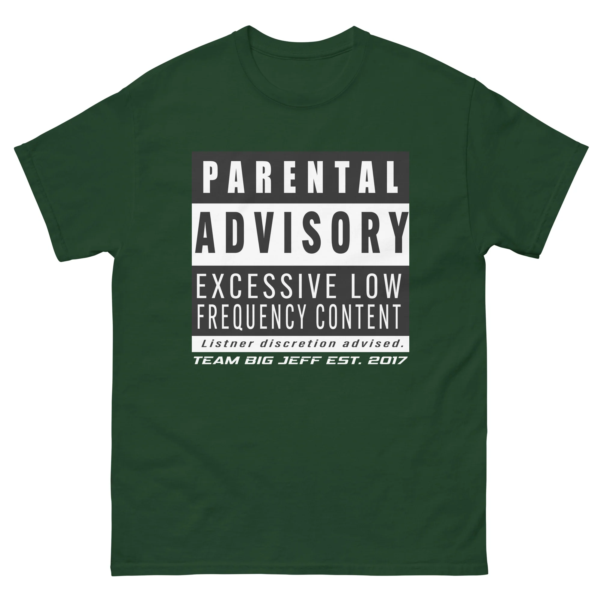 Parental Advisory: Excessive Low Frequency Content – Basshead Classic T-Shirt - Image 11