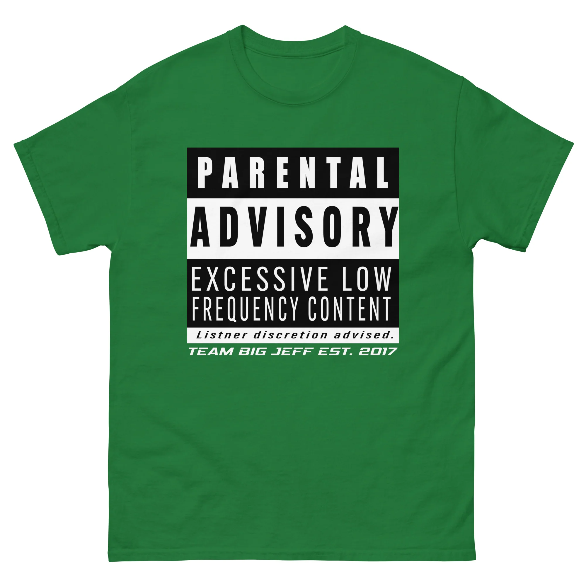 Parental Advisory: Excessive Low Frequency Content – Basshead Classic T-Shirt - Image 21