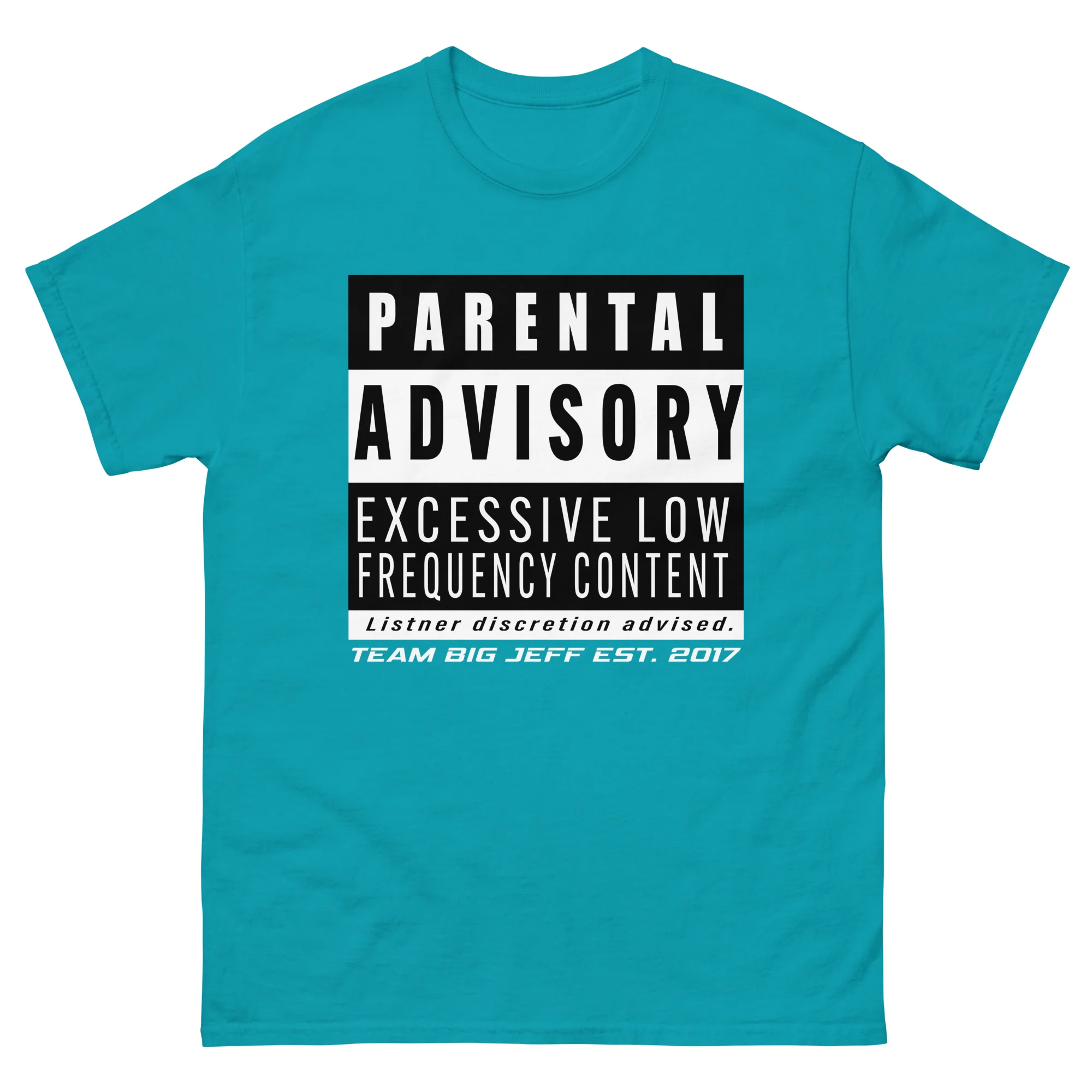 Parental Advisory: Excessive Low Frequency Content – Basshead Classic T-Shirt - Image 27