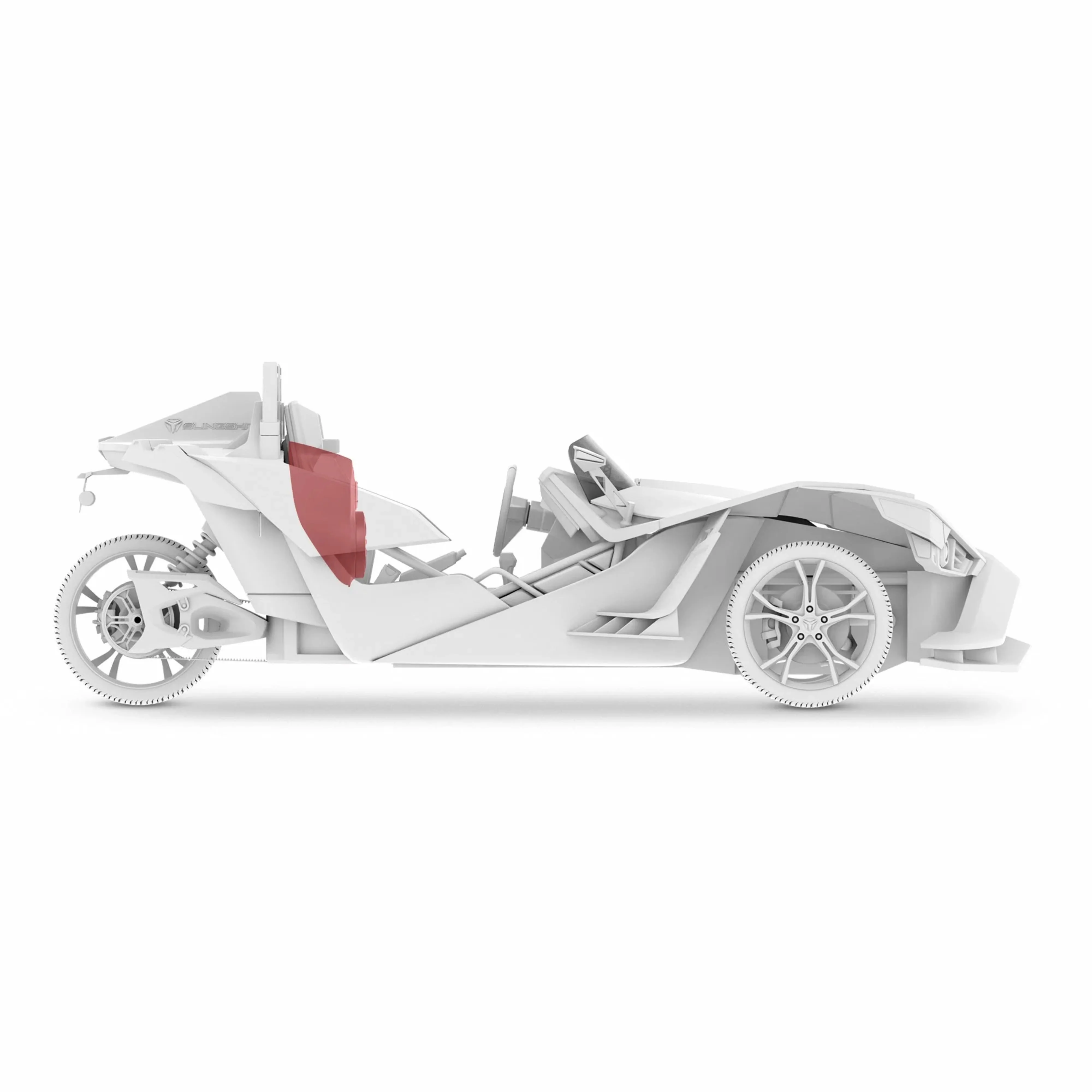 Polaris Slingshot Center Console for 2x 6.5" Speakers & 2x Bullet Tweeters DS18 - Image 9