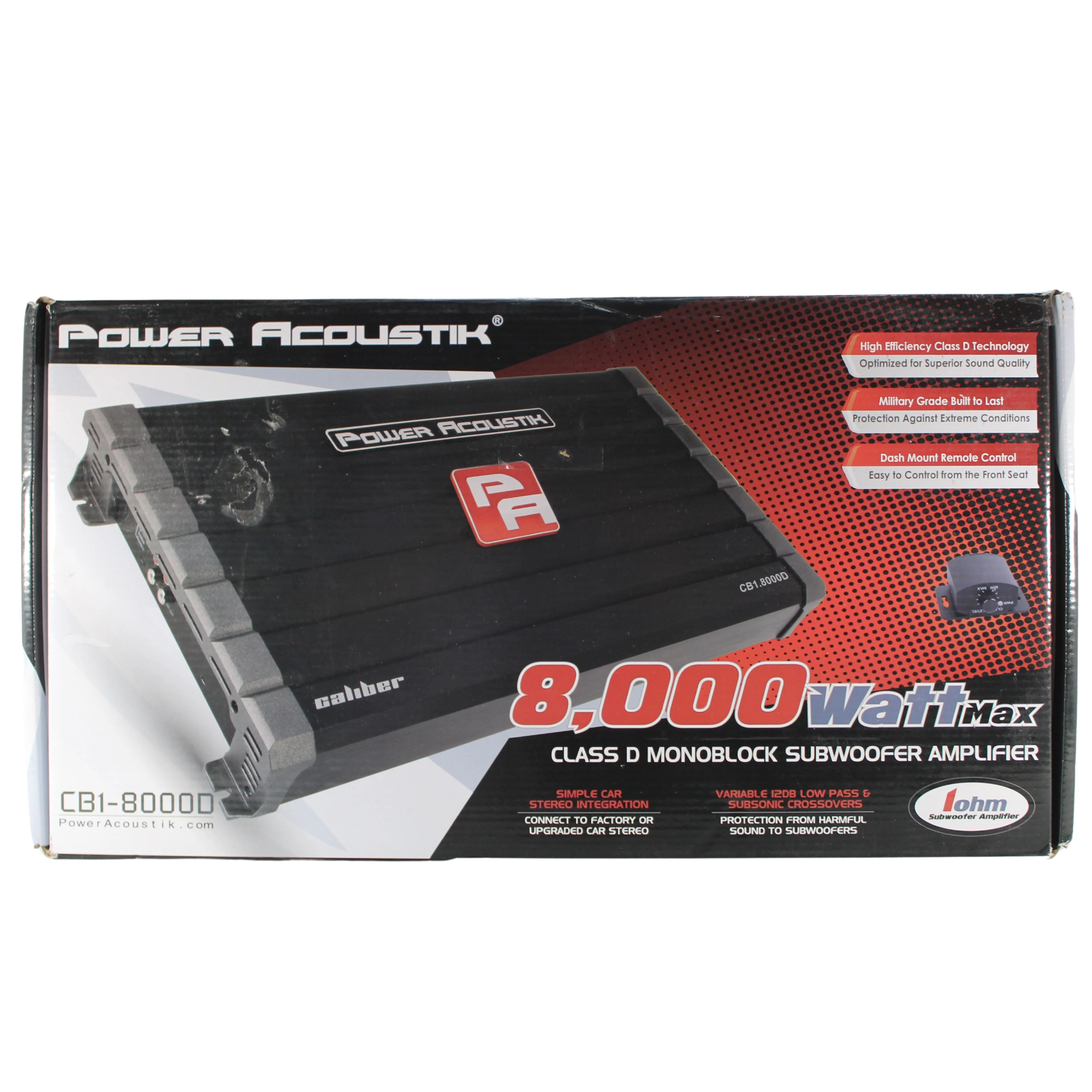 Power Acoustik 8000W Monoblock Class D Subwoofer Amplifier Bass Amp OPEN BOX - Image 7