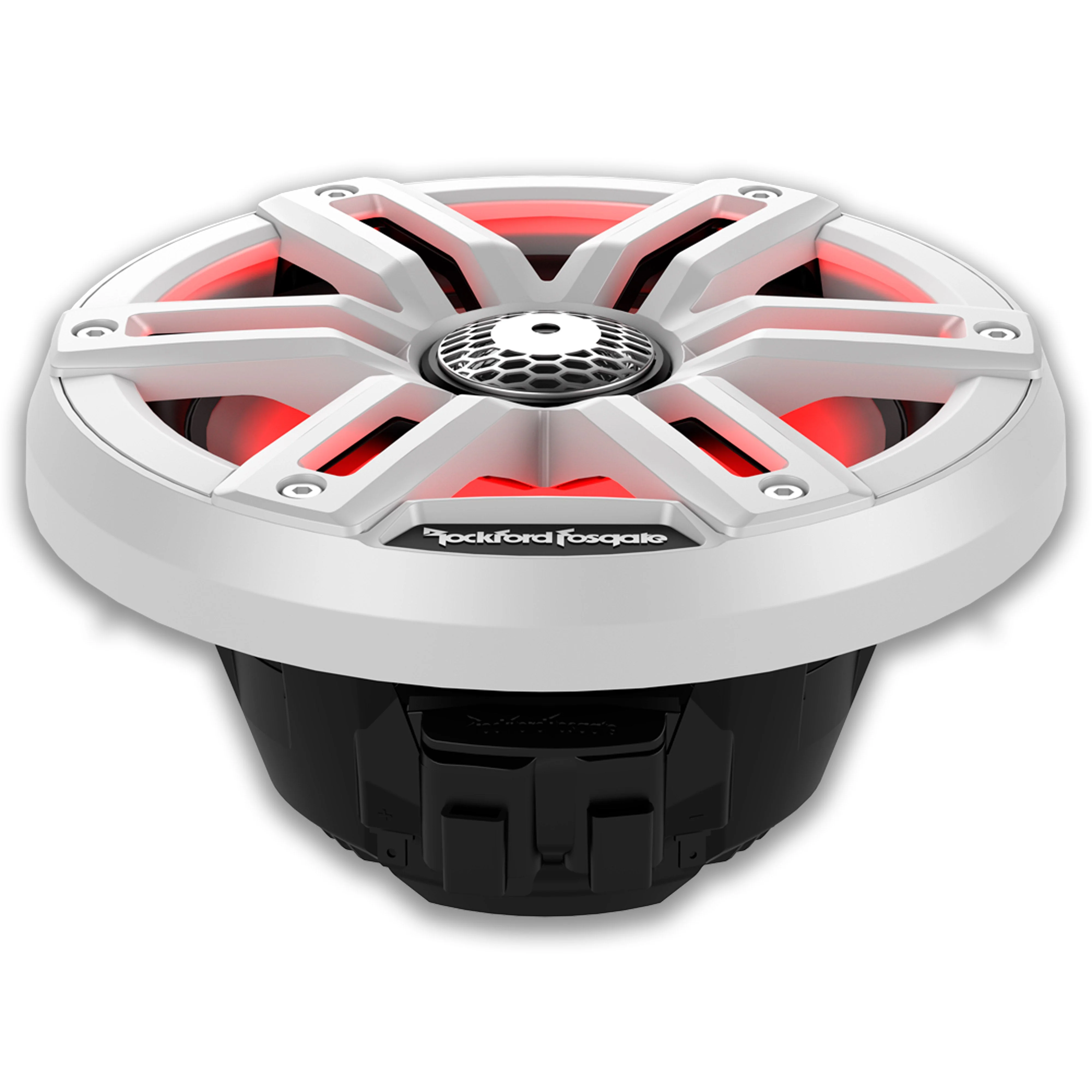 Rockford 6.5 Enclosures /w White RGB Marine Speakers 1200W Polaris Ranger 2018+ - Image 2