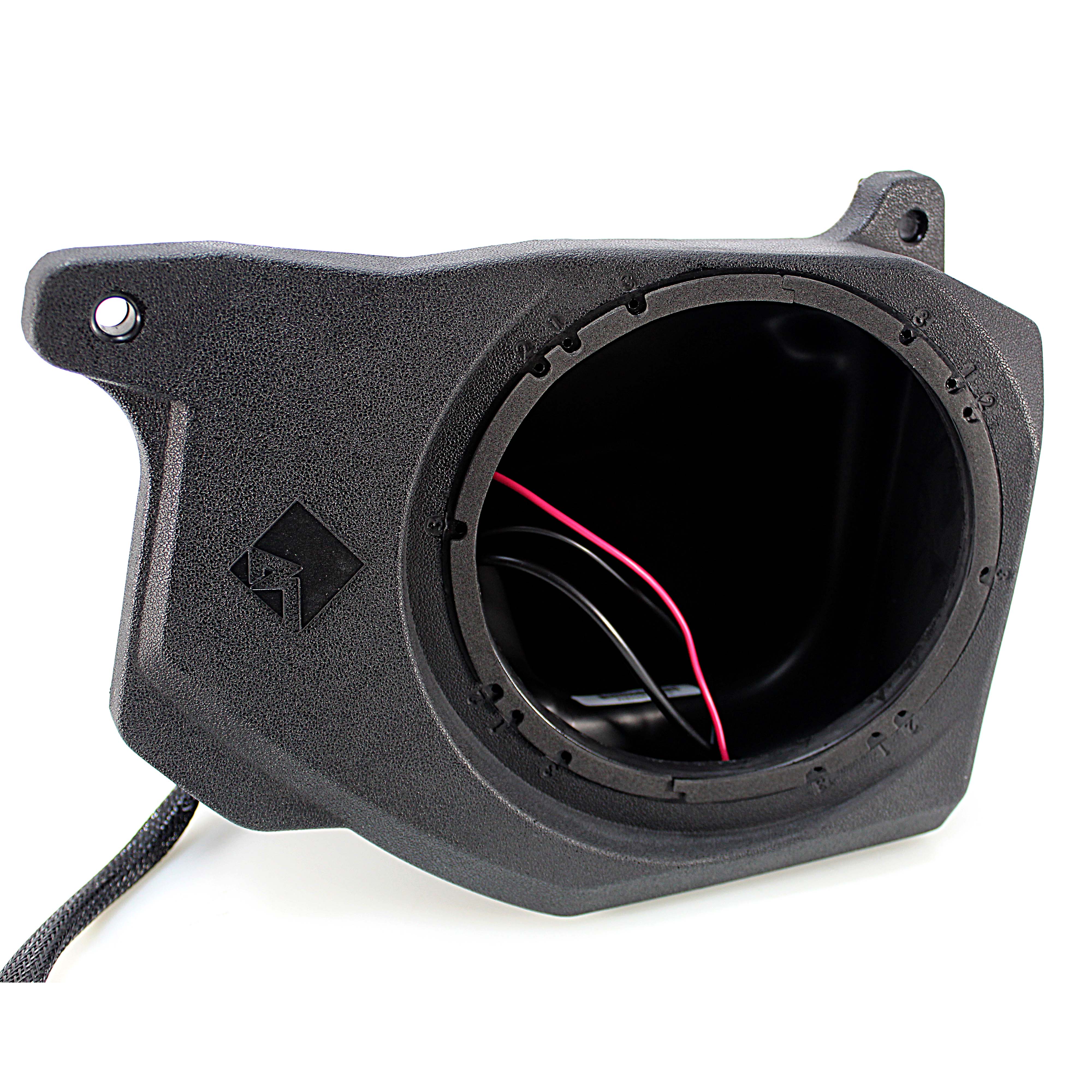Rockford 6.5 Enclosures /w White RGB Marine Speakers 1200W Polaris Ranger 2018+ - Image 5