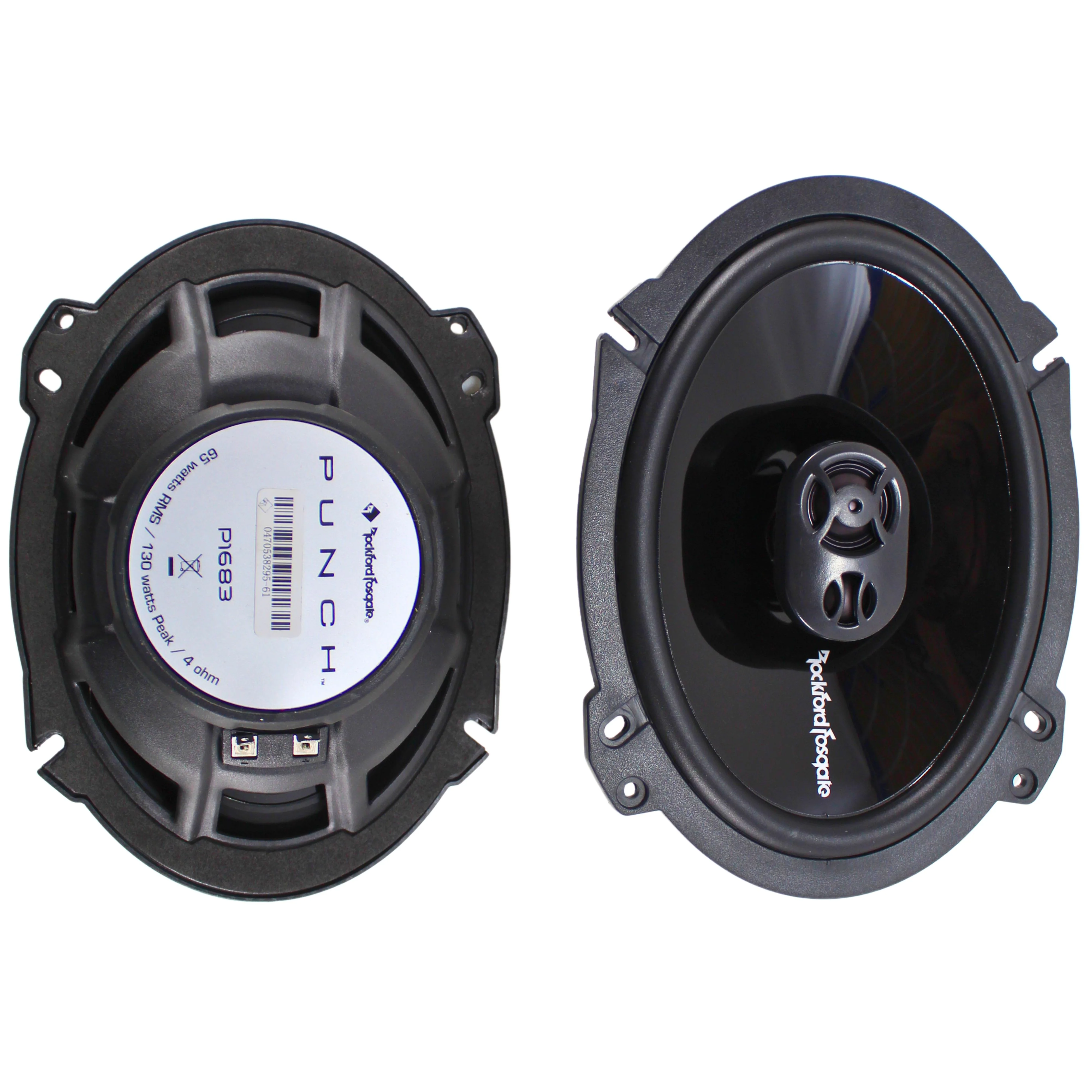 Rockford Fosgate Punch 6x8" 65W RMS 4-Ohm Full Range 3-Way Speakers OPEN BOX - Image 3