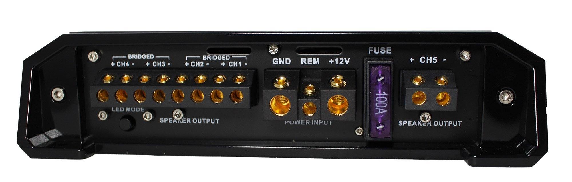 SoundStream 2500W 5 Channel Amplifier w/ LED Accents Pro Car Audio T5.2500DL - Image 3