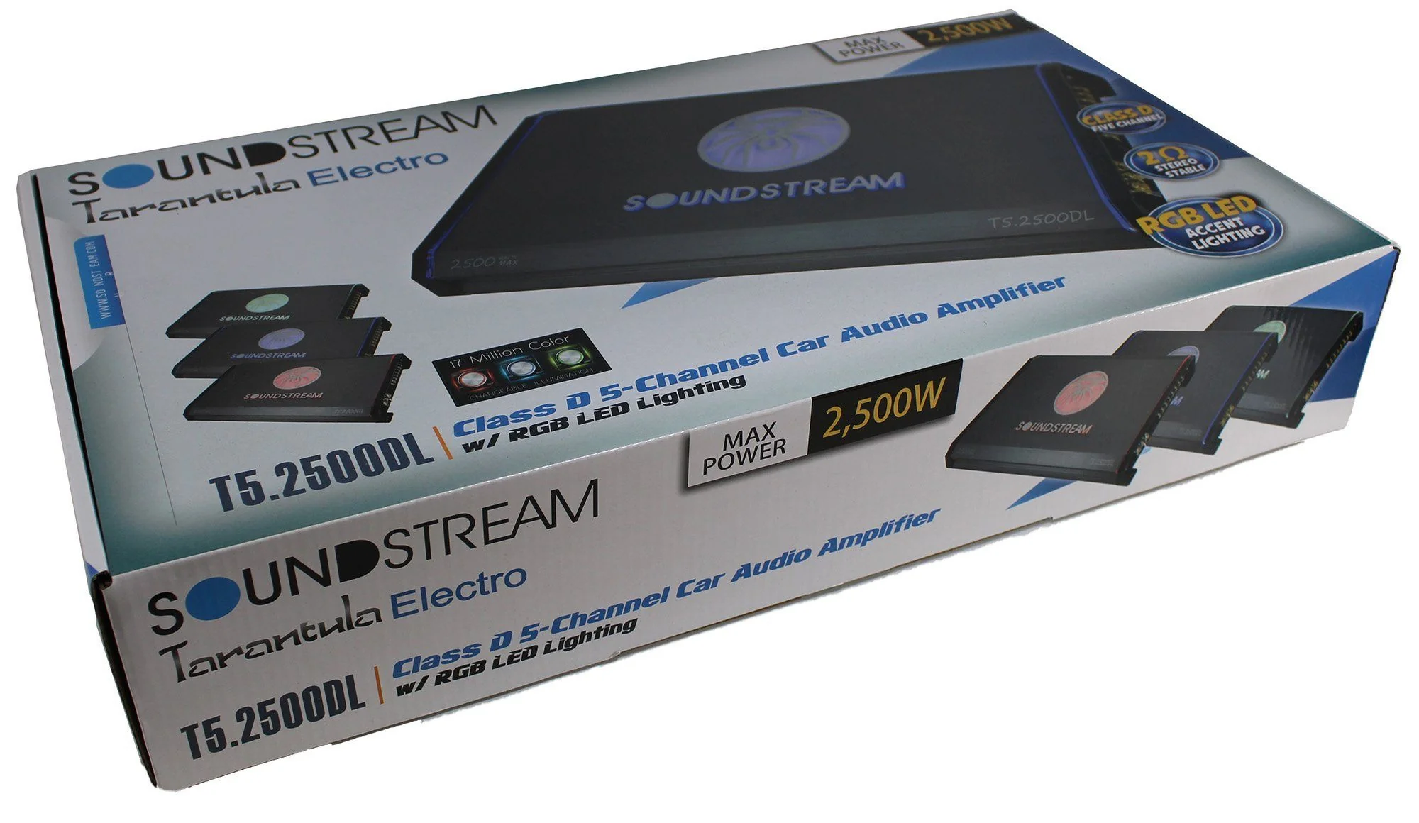 SoundStream 2500W 5 Channel Amplifier w/ LED Accents Pro Car Audio T5.2500DL - Image 6