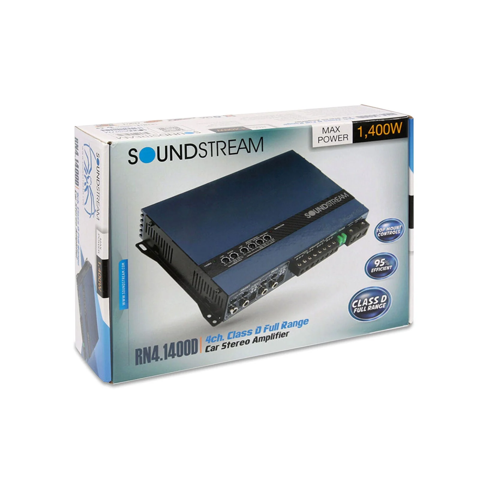 Soundstream 4 Channel Amplifier Nano 1400W Full Range Class D RN4.1400D - Image 5