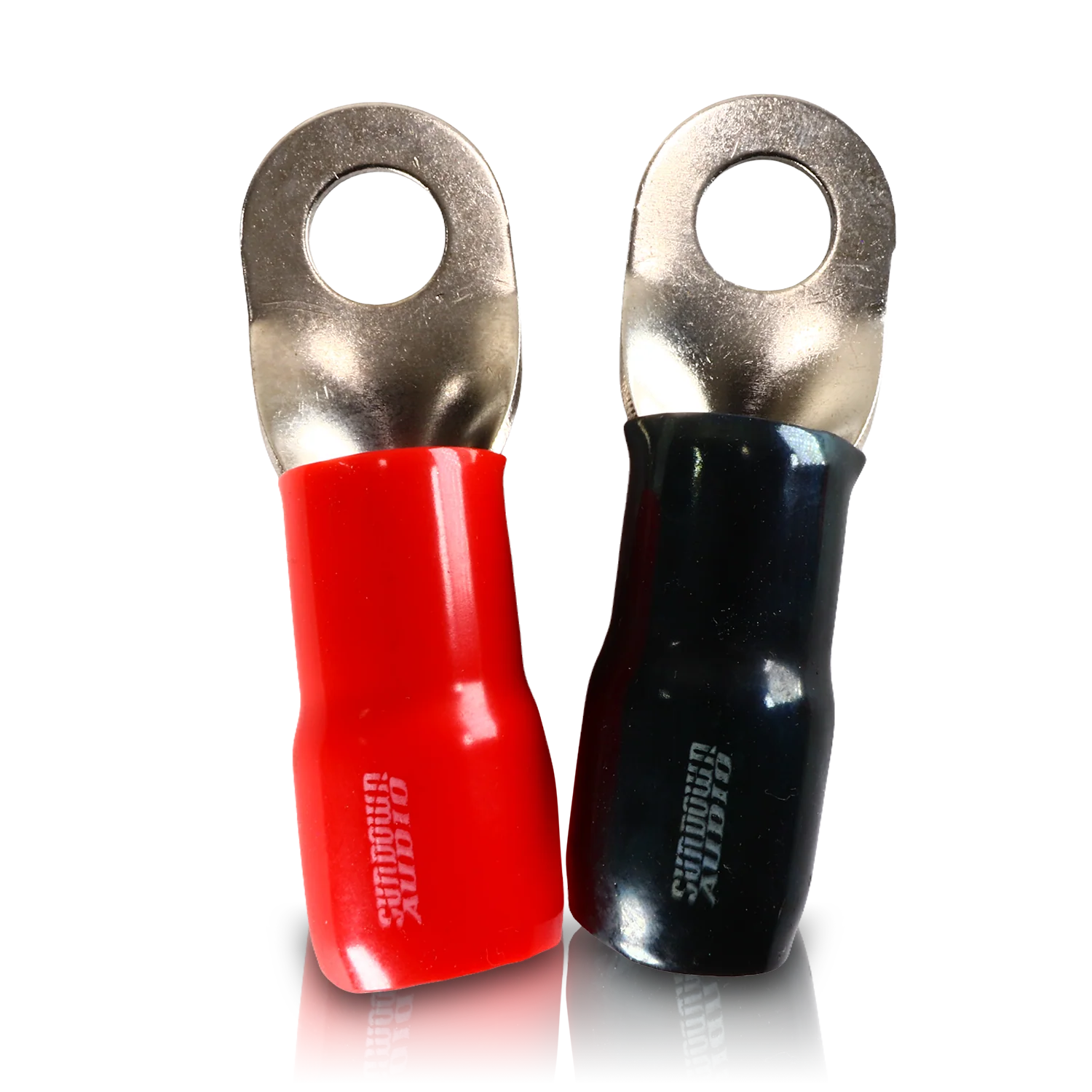 Sundown Audio 1/0 Gauge Ring Terminals Black/Red (20 Pack)