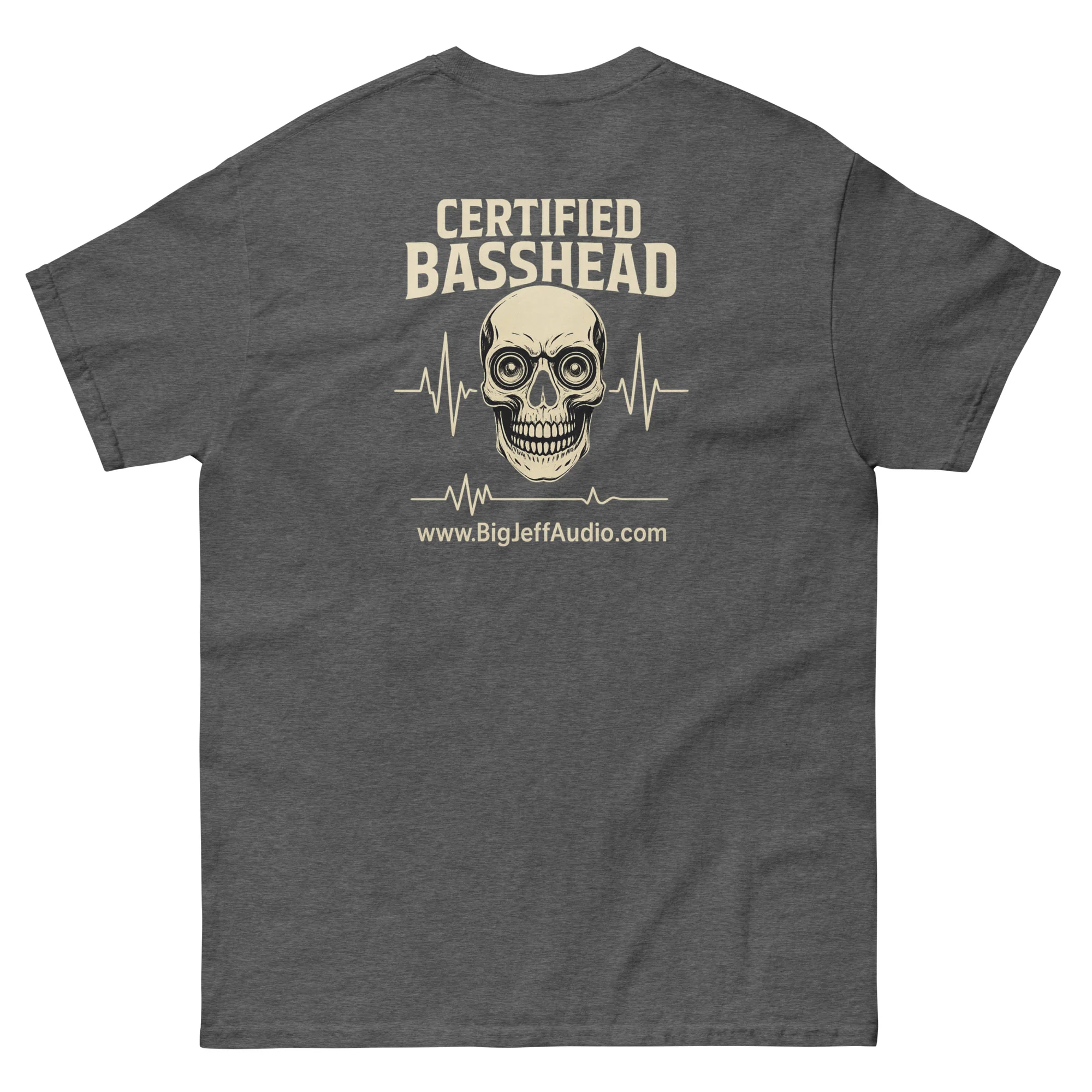 Team Big Jeff Certified Basshead Skull T-Shirt - Image 18