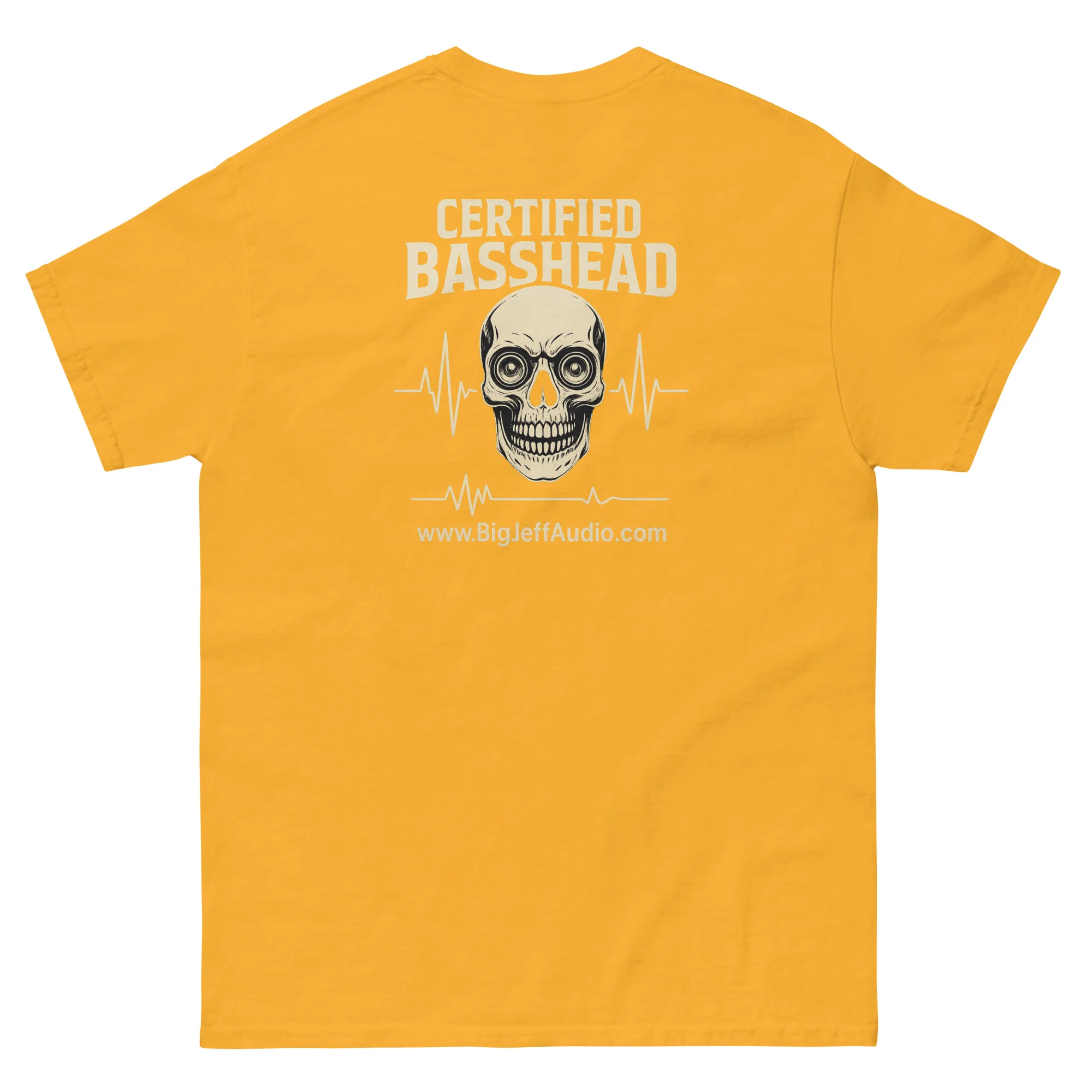 Team Big Jeff Certified Basshead Skull T-Shirt - Image 28