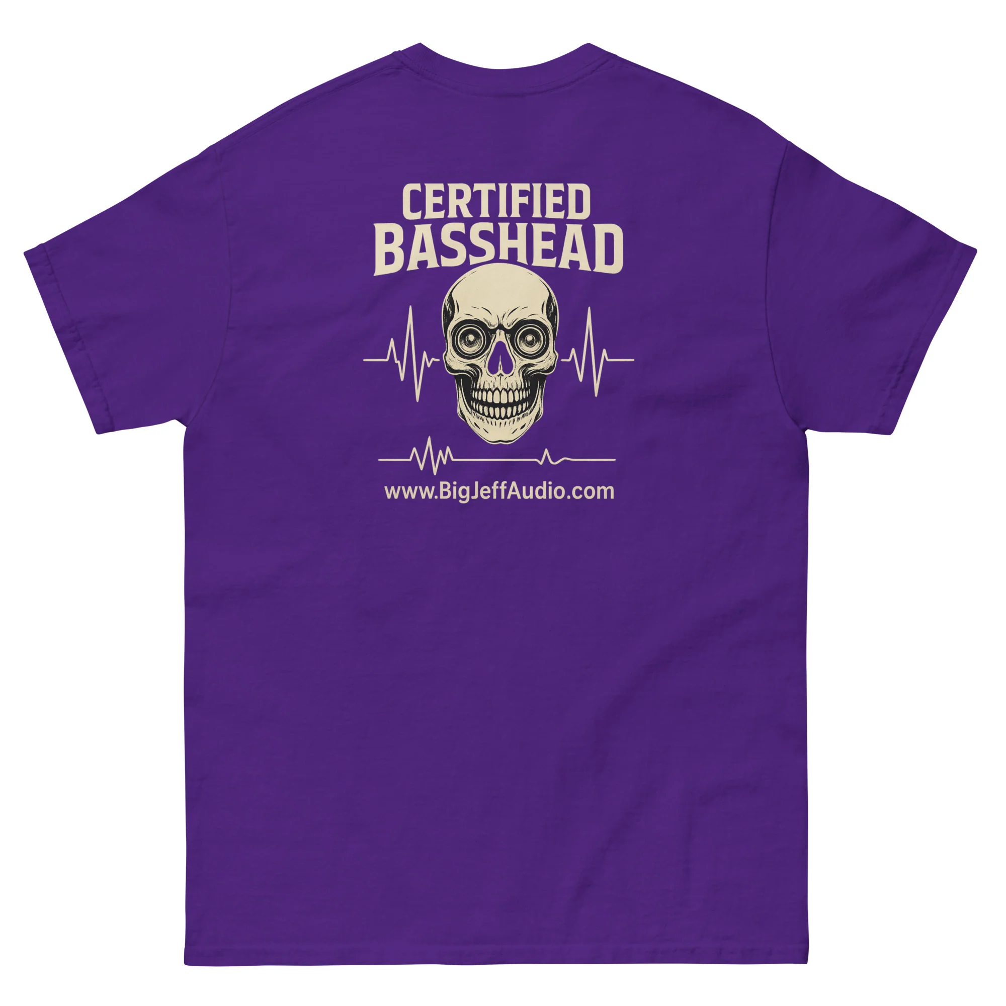 Team Big Jeff Certified Basshead Skull T-Shirt - Image 8