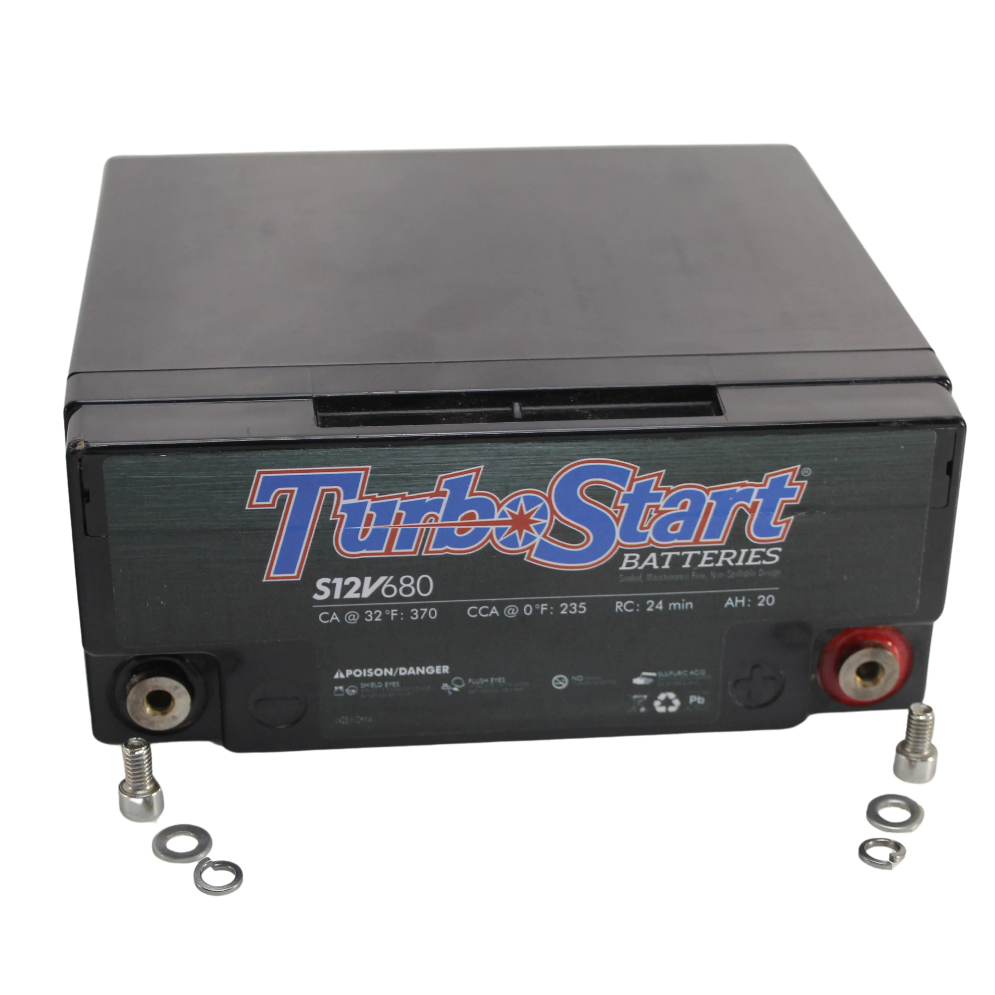 Turbo Start 12V AGM B-Stock Battery 370 Crank Amps Sealed S12V680 - Image 4