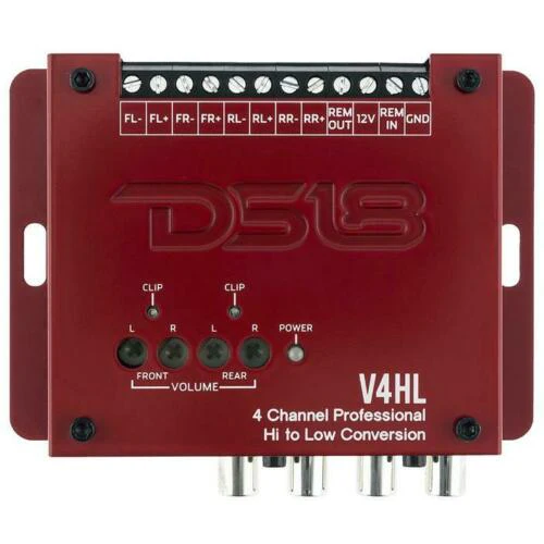 DS18 V4HL 4 Ch Line Out Converter High-Level Speaker Signal Low-Level - Image 3