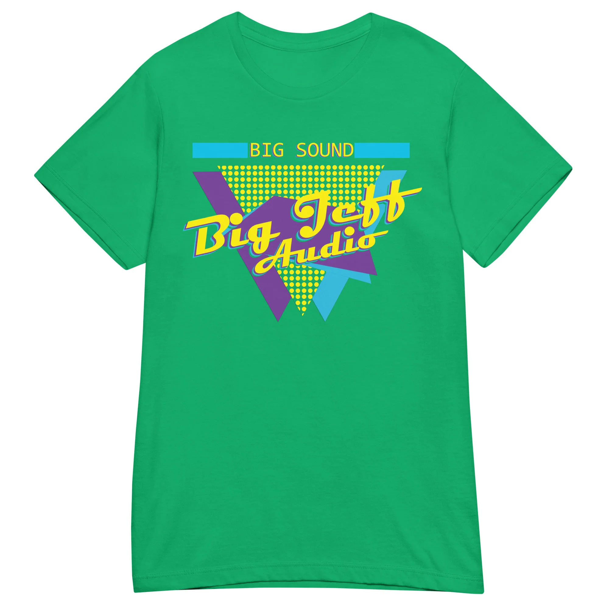 80's Inspired Vintage Big Jeff Audio Big Sound Soft T-Shirt - Image 8
